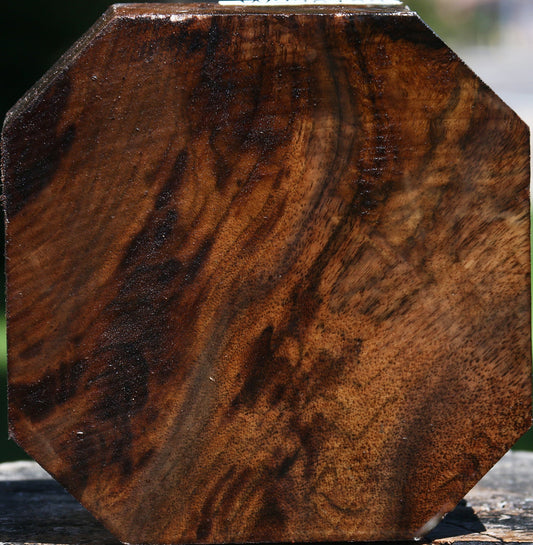Figured Claro Walnut Bowl Blank