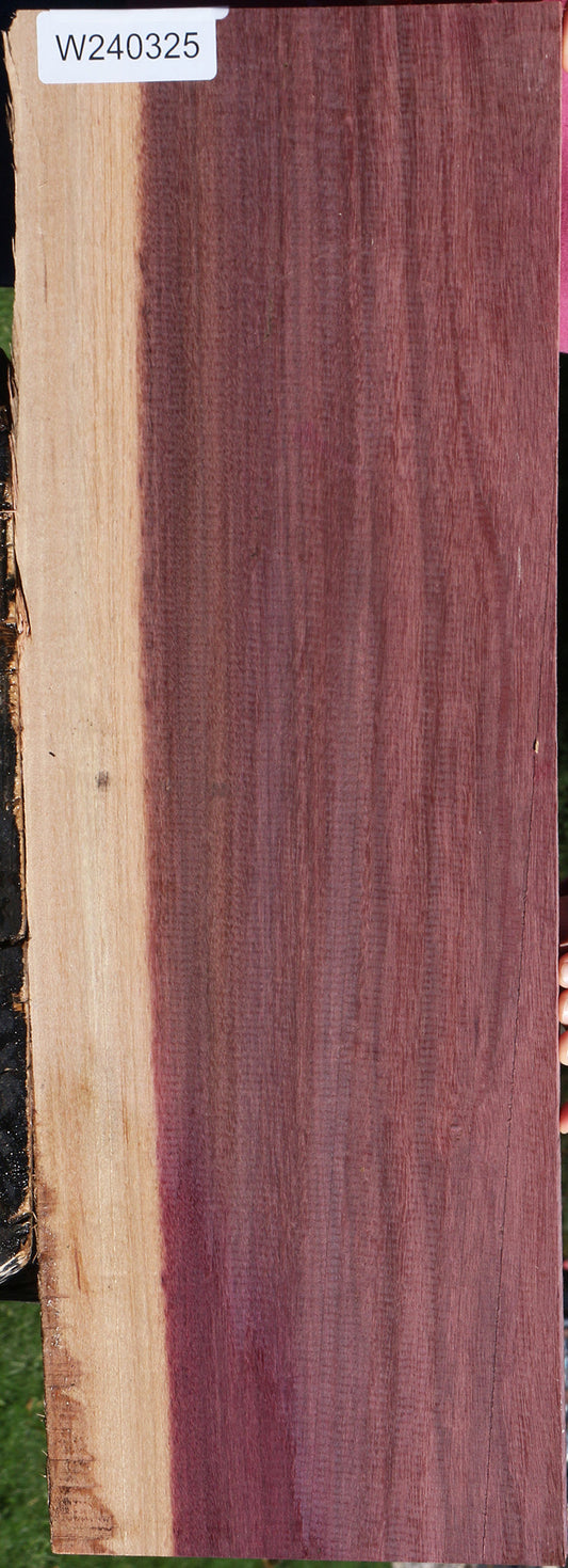Figured Purpleheart Live Edge Lumber