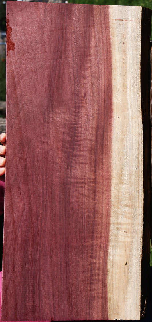 Extra Fancy Purpleheart Live Edge Lumber