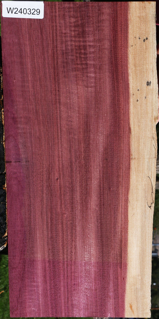 Figured Purpleheart Live Edge Lumber