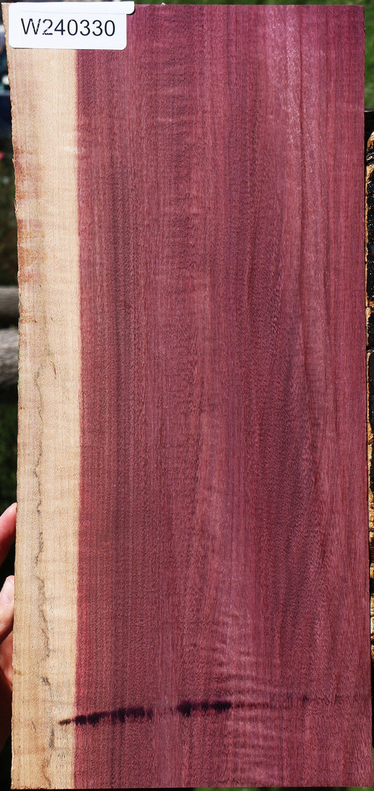 Extra Fancy Purpleheart Live Edge Lumber
