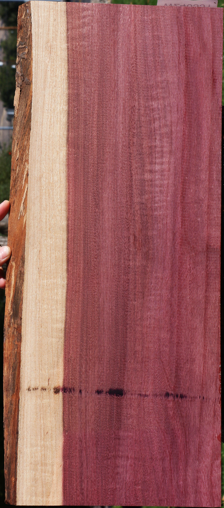 Extra Fancy Purpleheart Live Edge Lumber