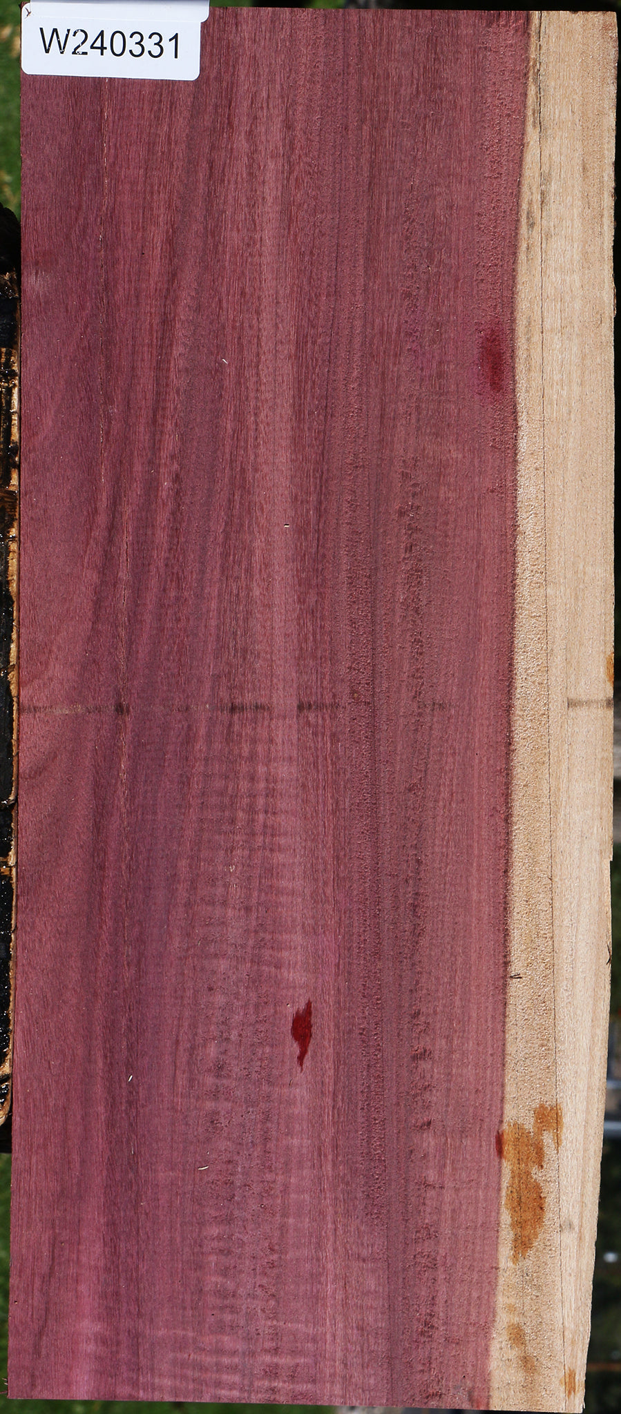 Extra Fancy Purpleheart Live Edge Lumber
