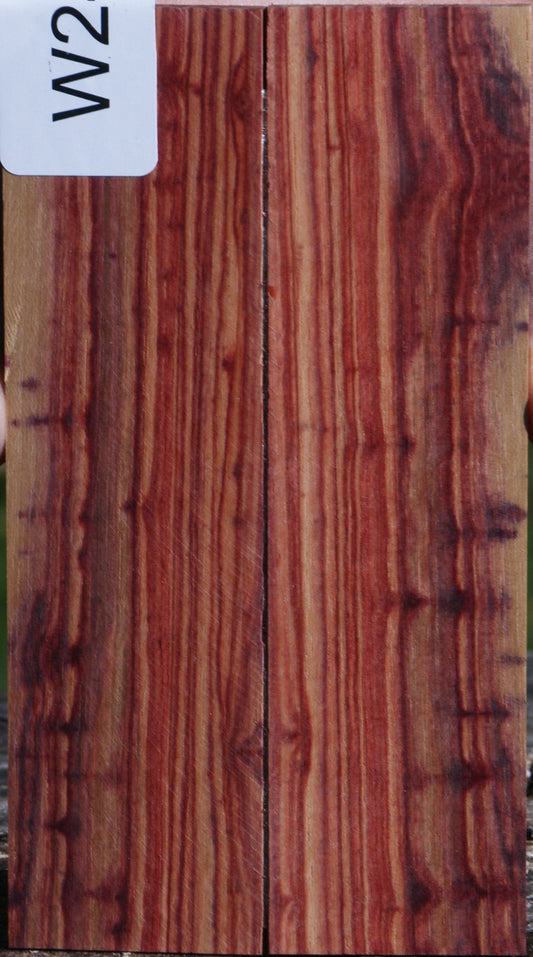 Figured Tulipwood Bookmatched Knife Scales