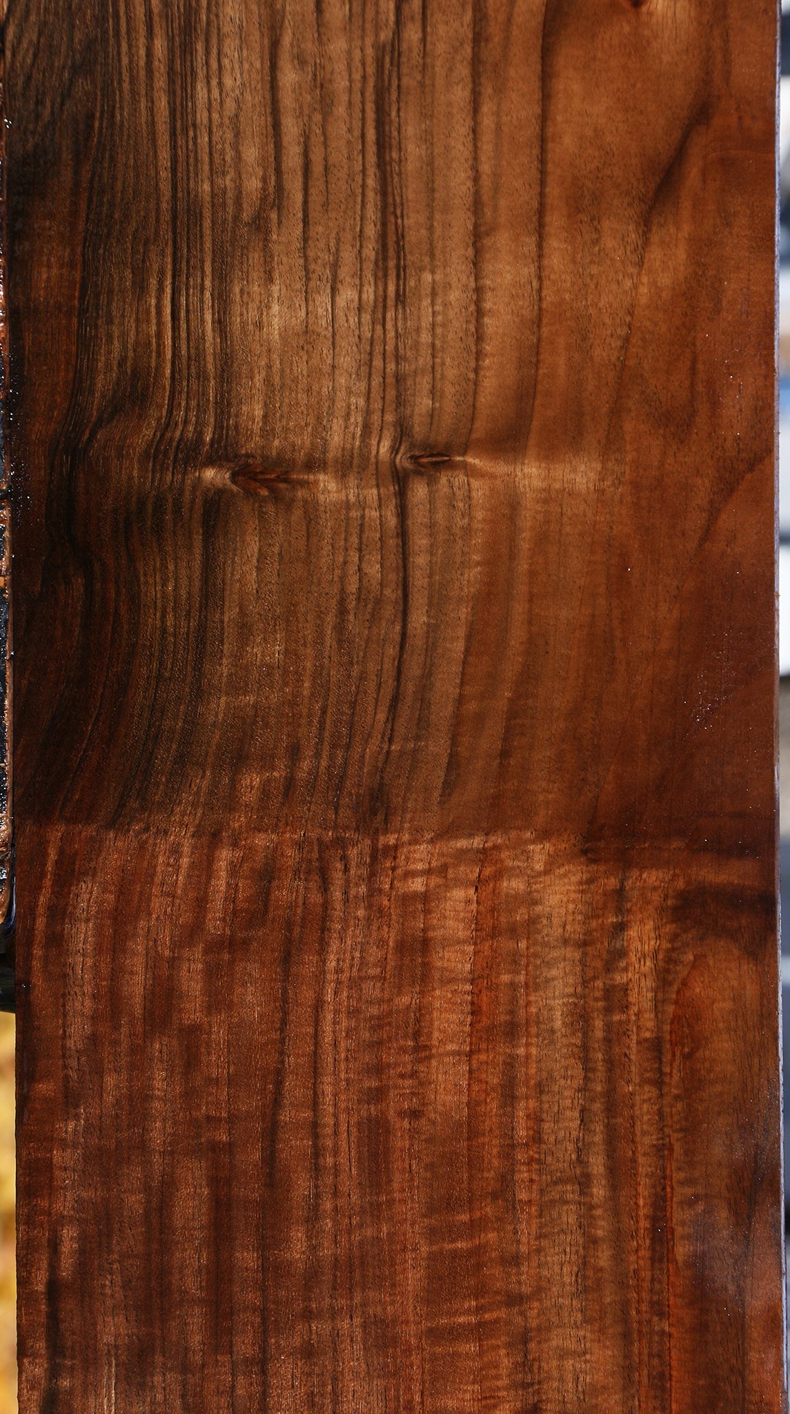 Figured Grafted English/Claro Walnut Lumber
