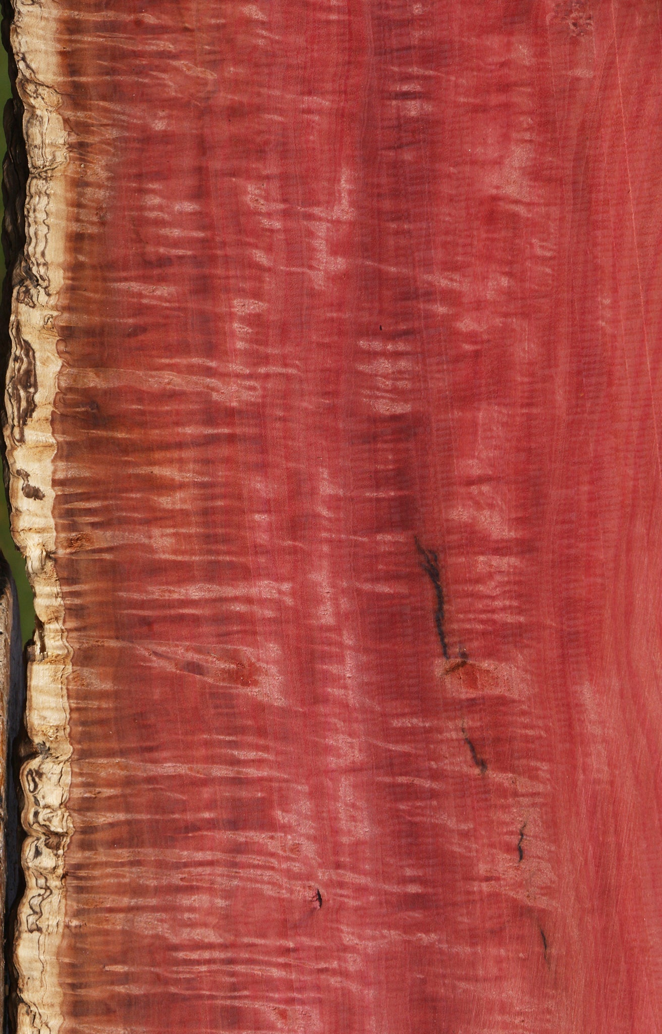 Extra Fancy Pink Ivory Live Edge Micro Lumber