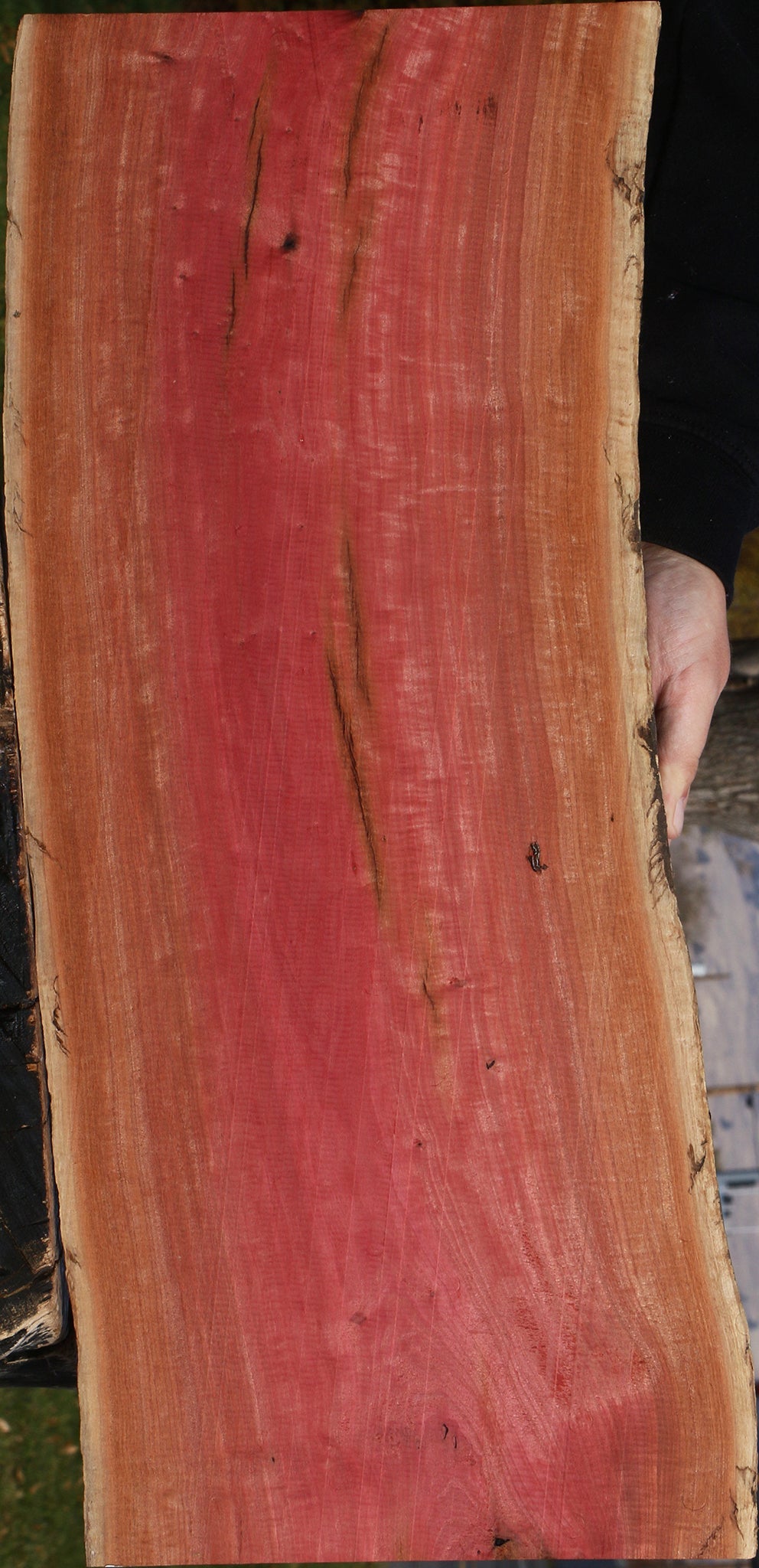 Figured Rustic Pink Ivory Live Edge Lumber