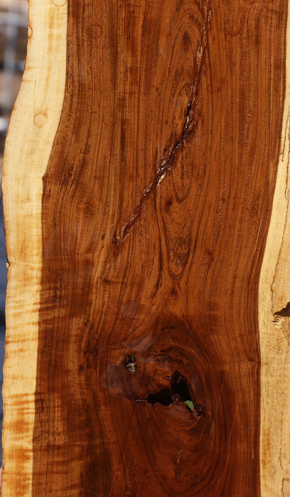 Figured Rustic Tamboti Live Edge Micro Lumber