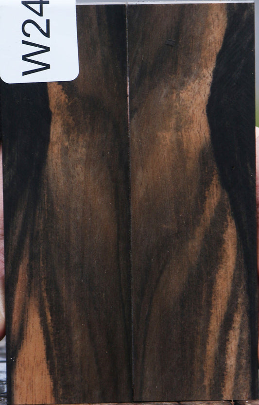 Gabon Ebony Bookmatched Knife Scales