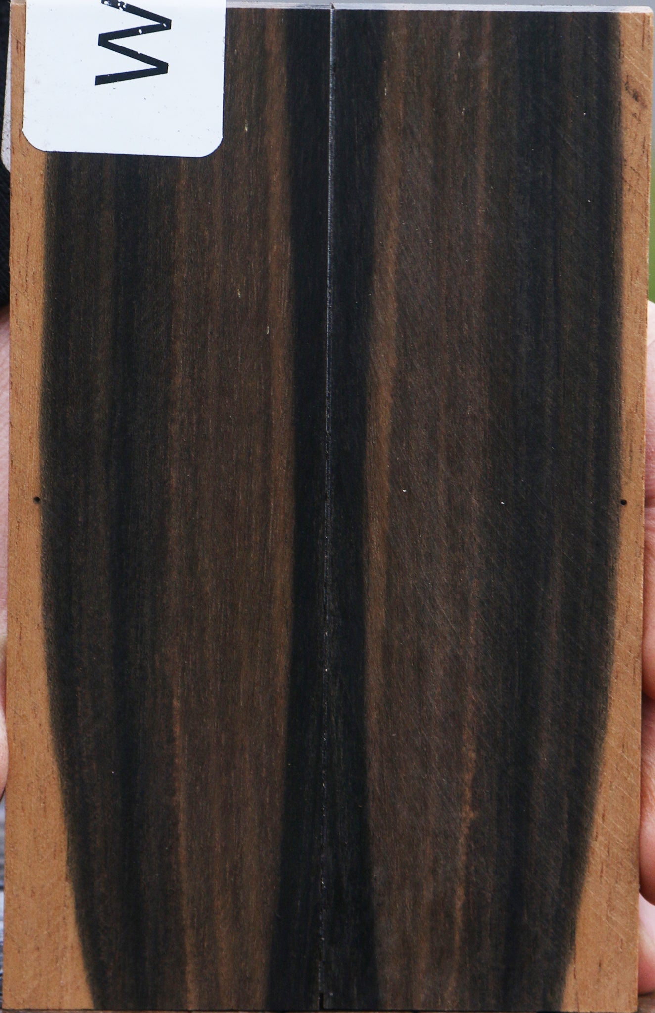 Gabon Ebony Bookmatched Knife Scales