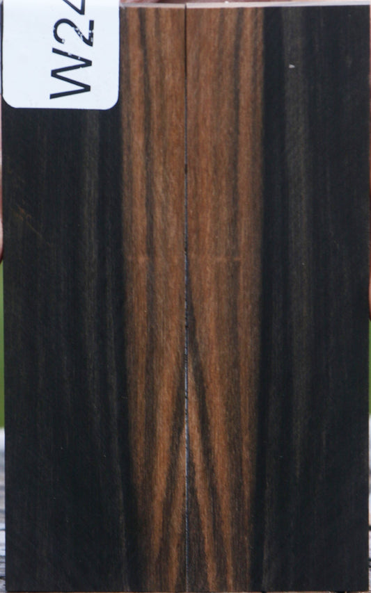 Gabon Ebony Bookmatched Knife Scales