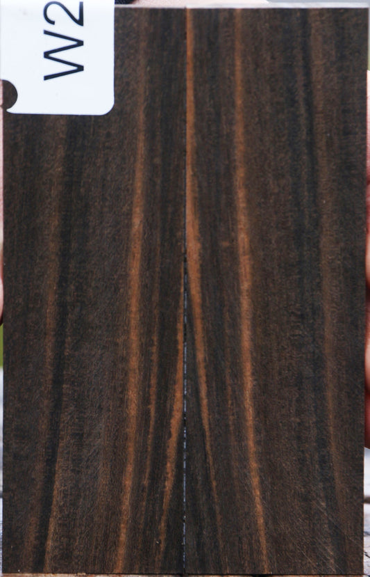 Gabon Ebony Bookmatched Knife Scales