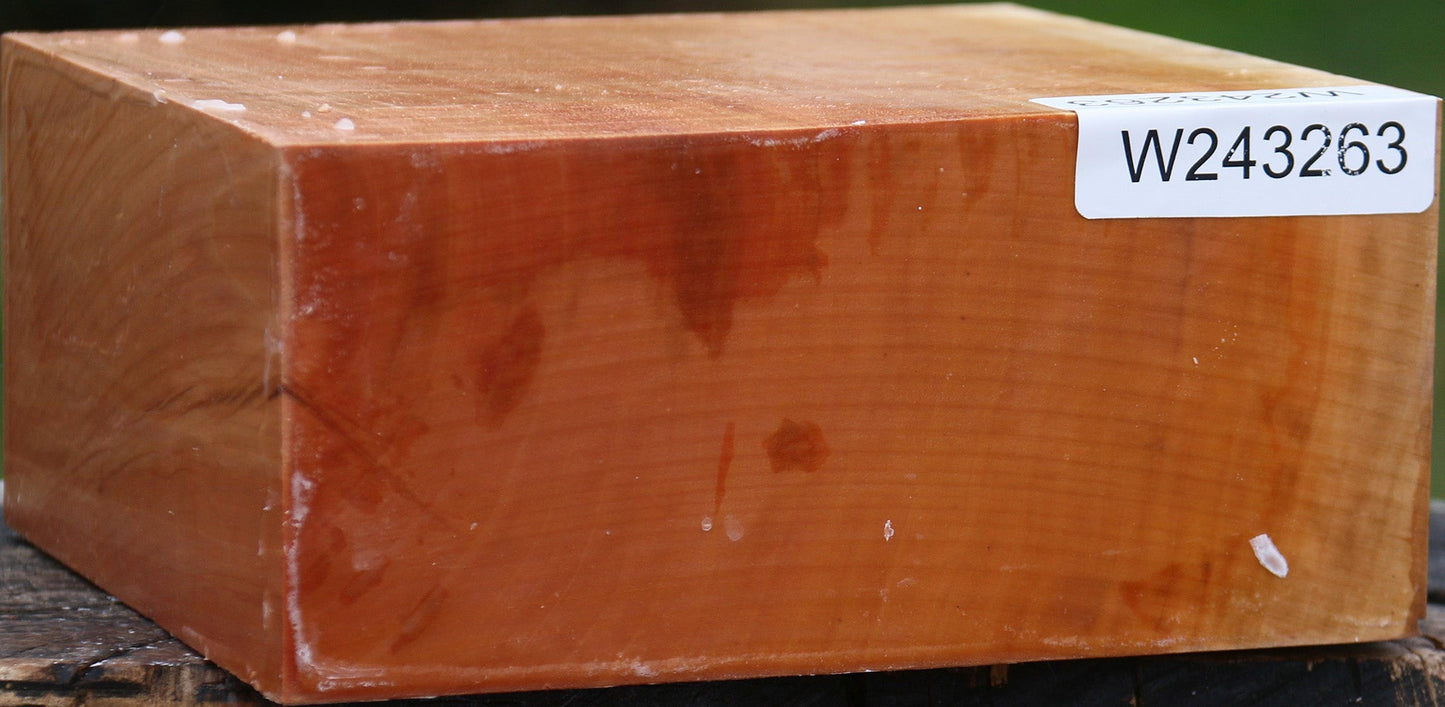 Figured Swiss Pear Bowl Blank