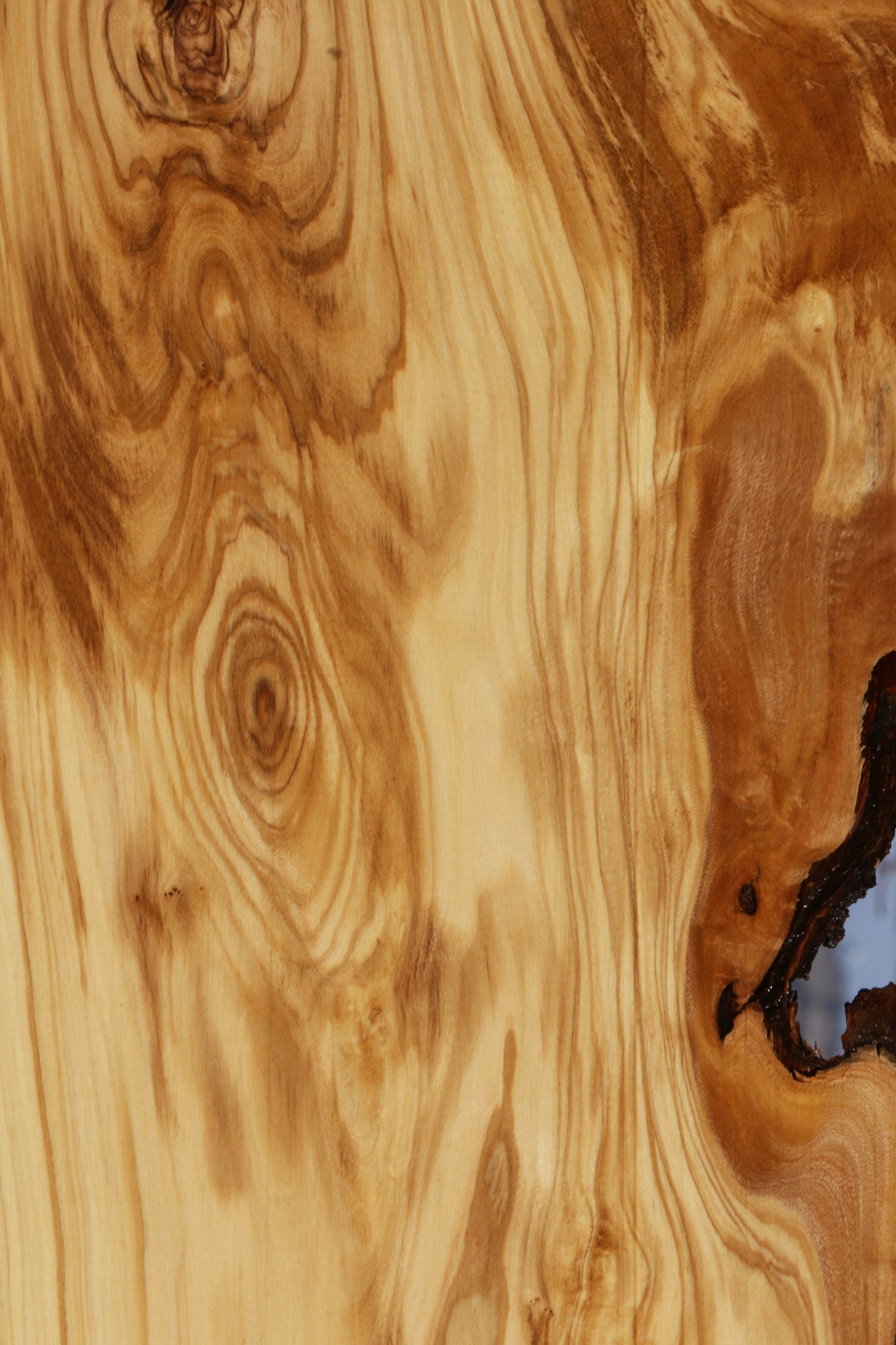 Figured Italian Olive Live Edge Lumber