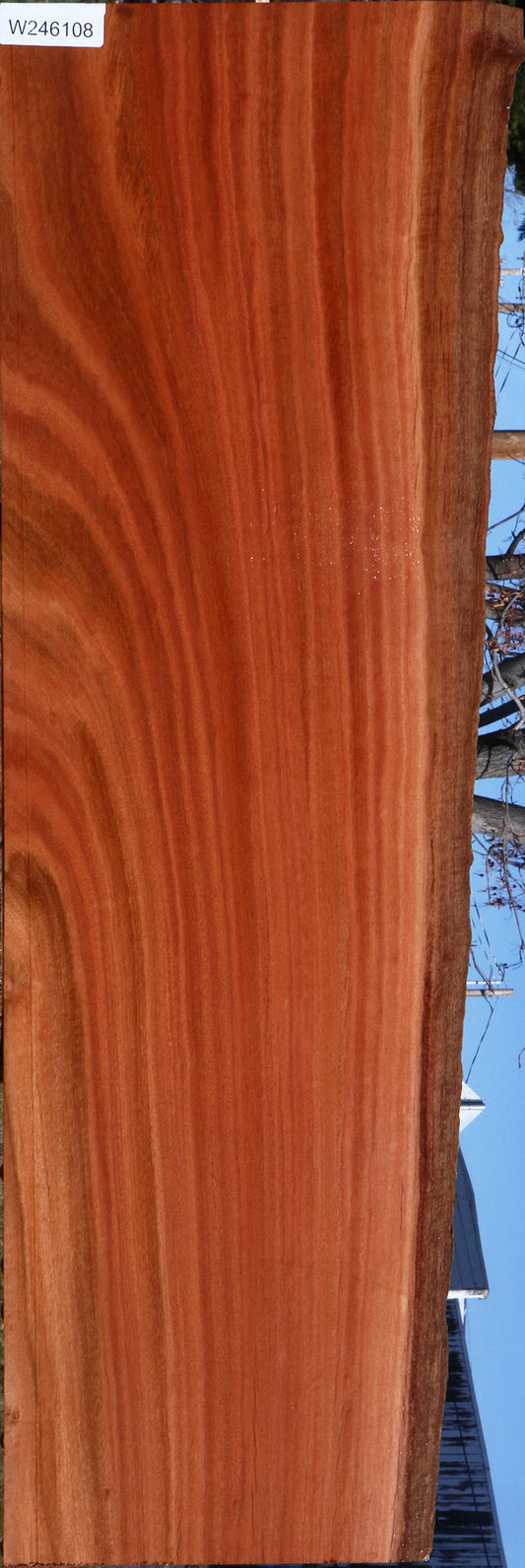 Figured Red Ironbark Live Edge Lumber