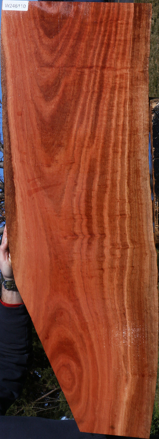 Figured Red Ironbark Live Edge Lumber