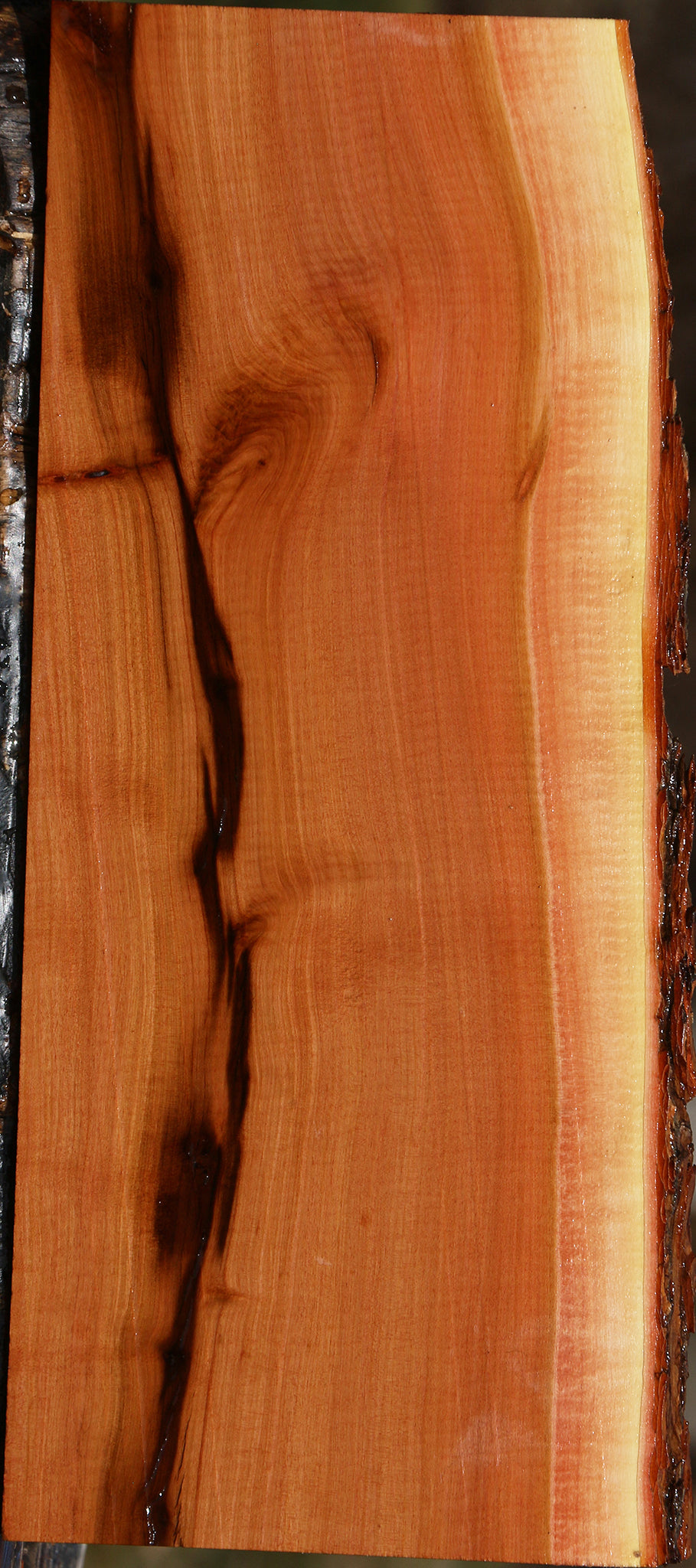 Figured Oregon Ironwood Live Edge Lumber