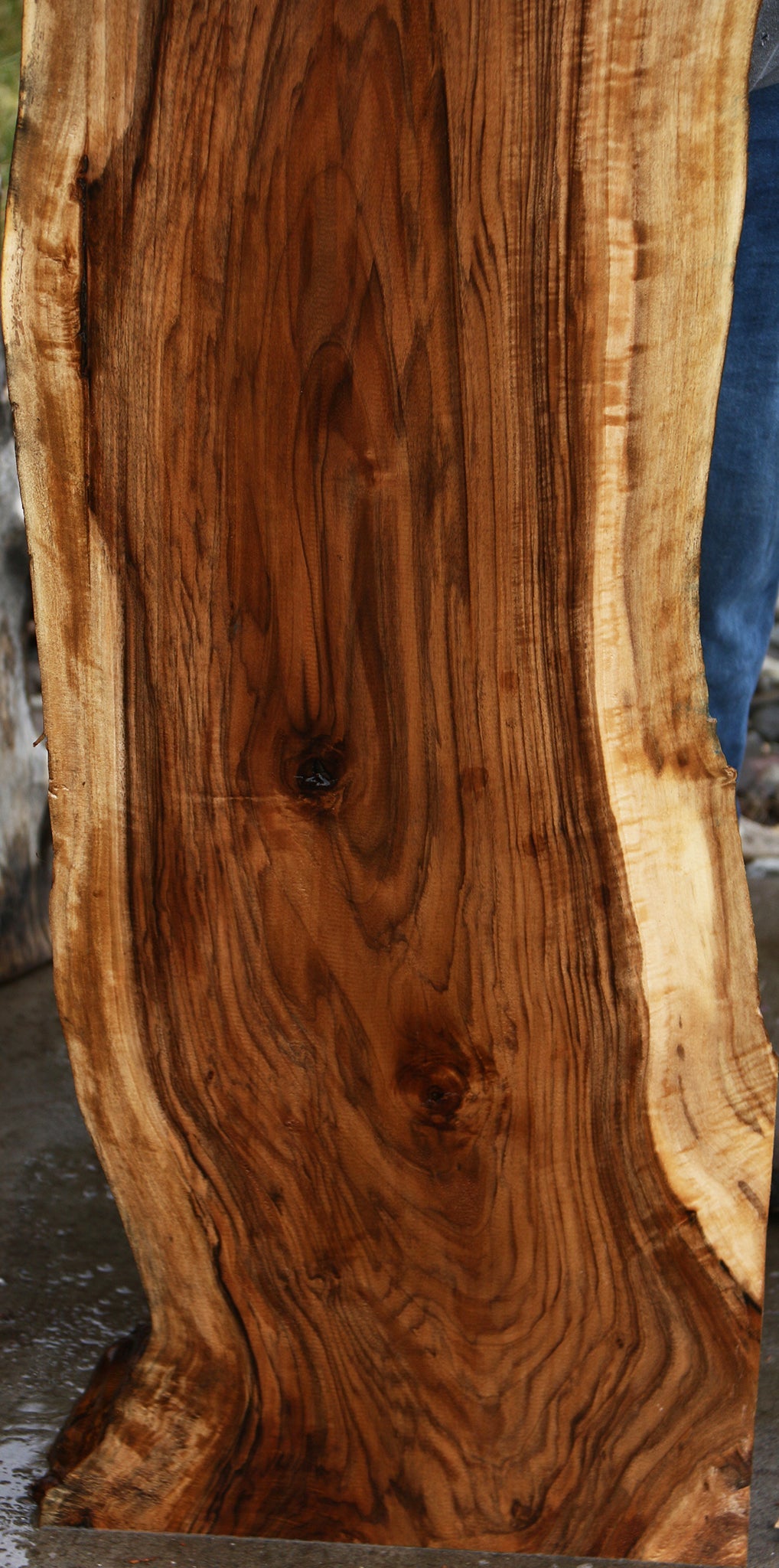 English Walnut Live Edge Slab