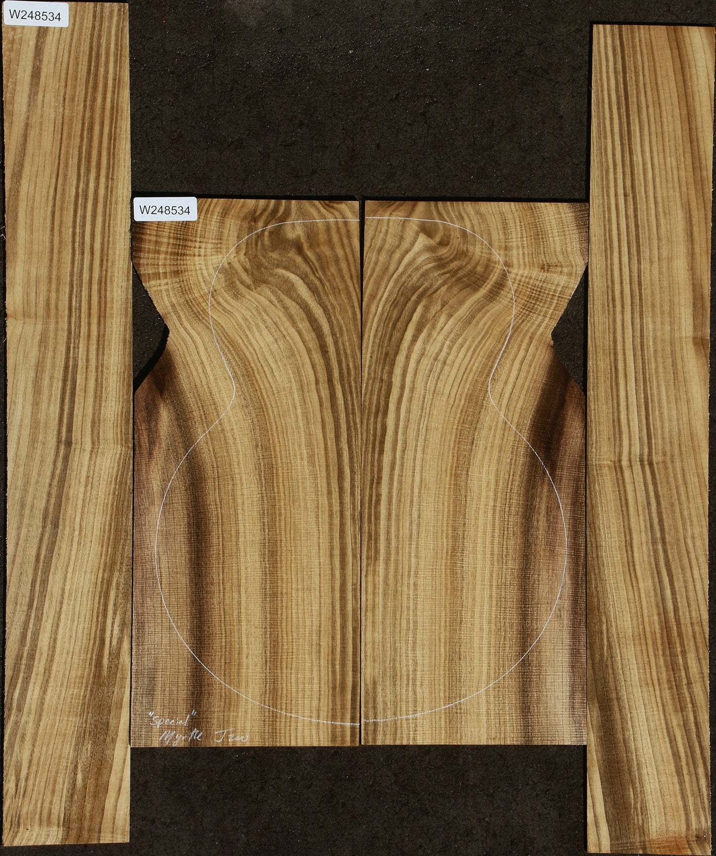 Special Grade Oregon Myrtle Jumbo Guitar Set
