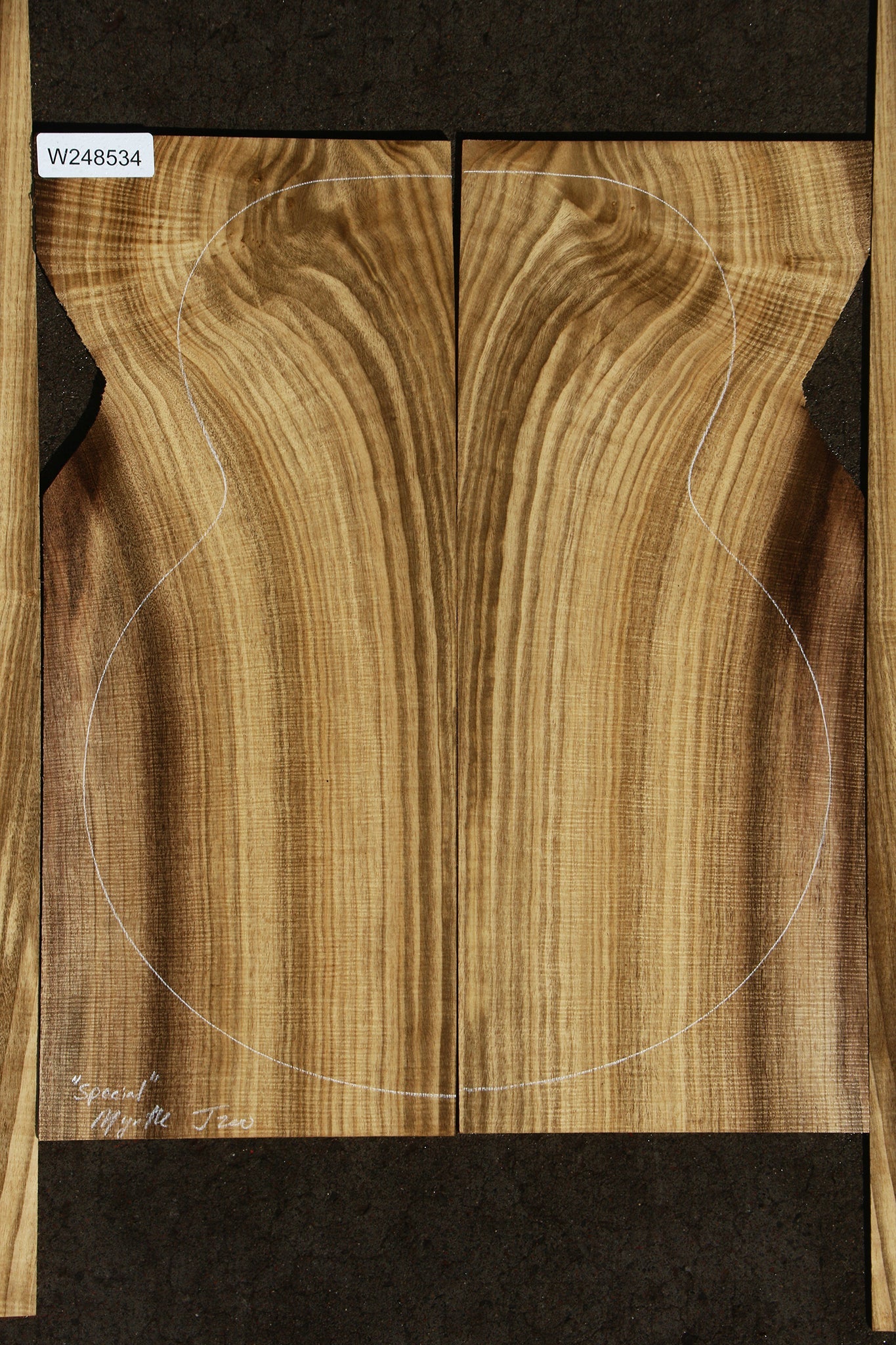 Special Grade Oregon Myrtle Jumbo Guitar Set