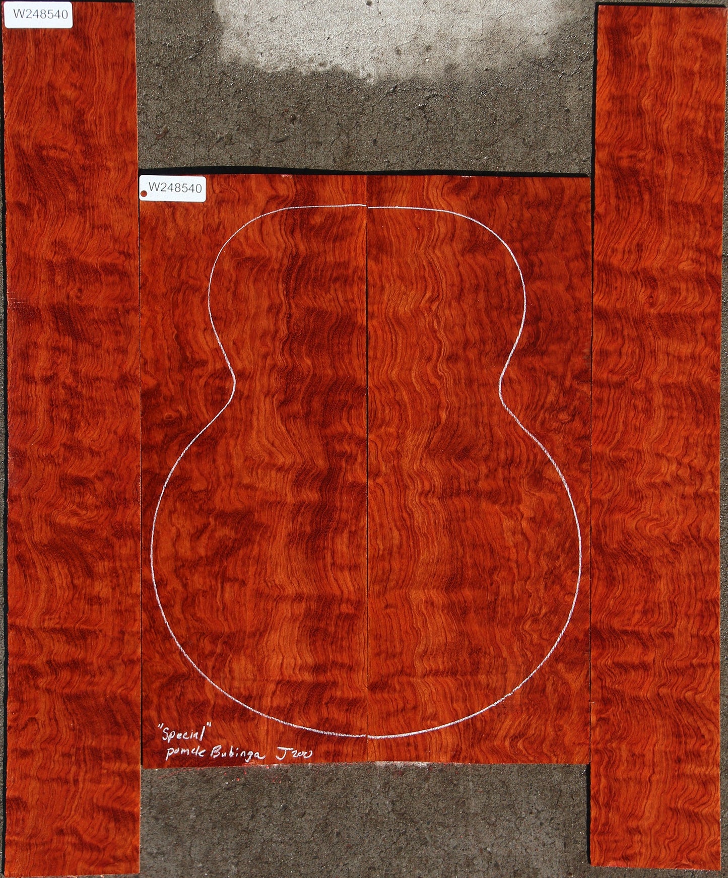 Special Grade Pomelle Bubinga Jumbo Guitar Set