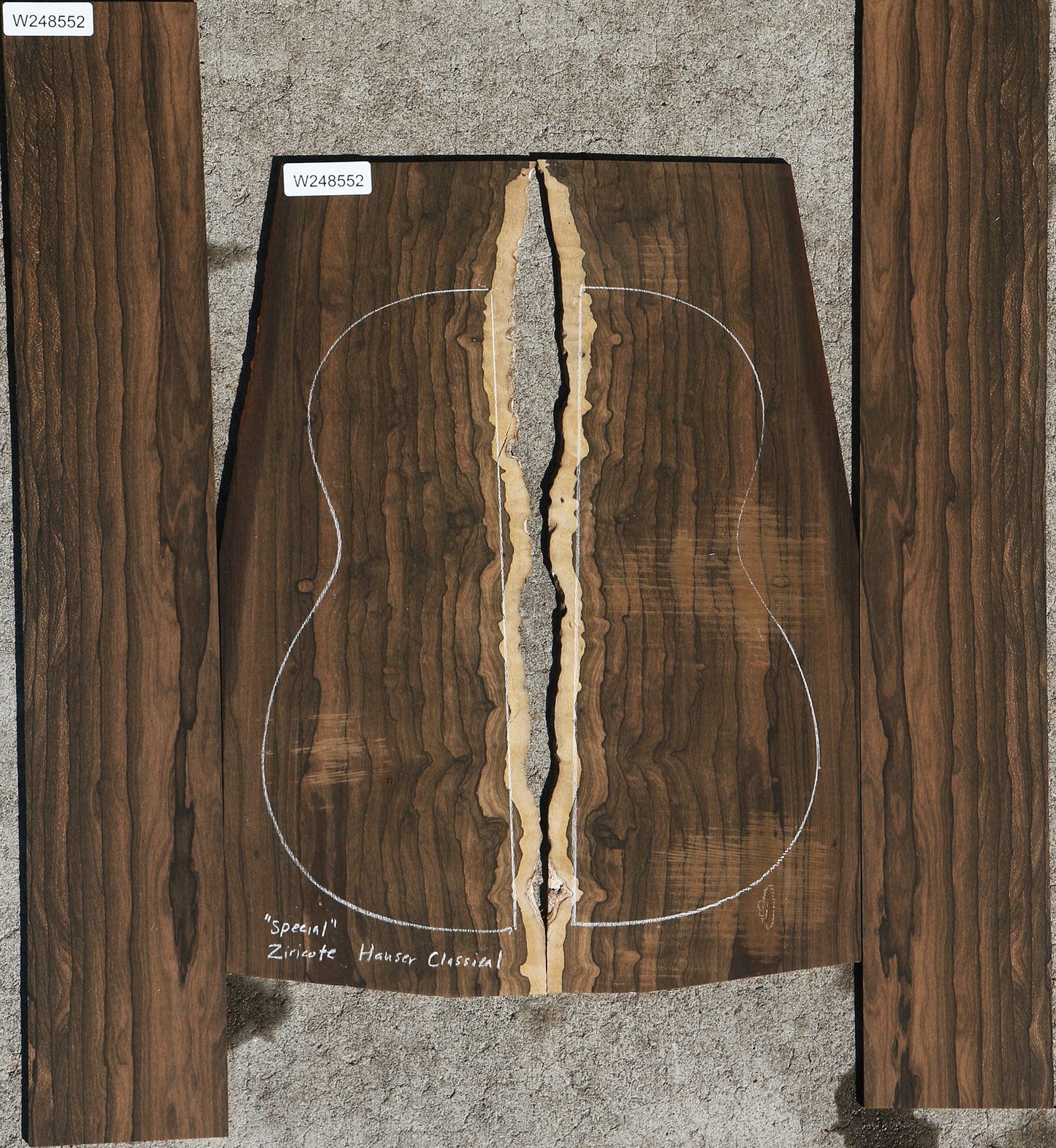 Special Grade Ziricote Hauser Classical Guitar Set
