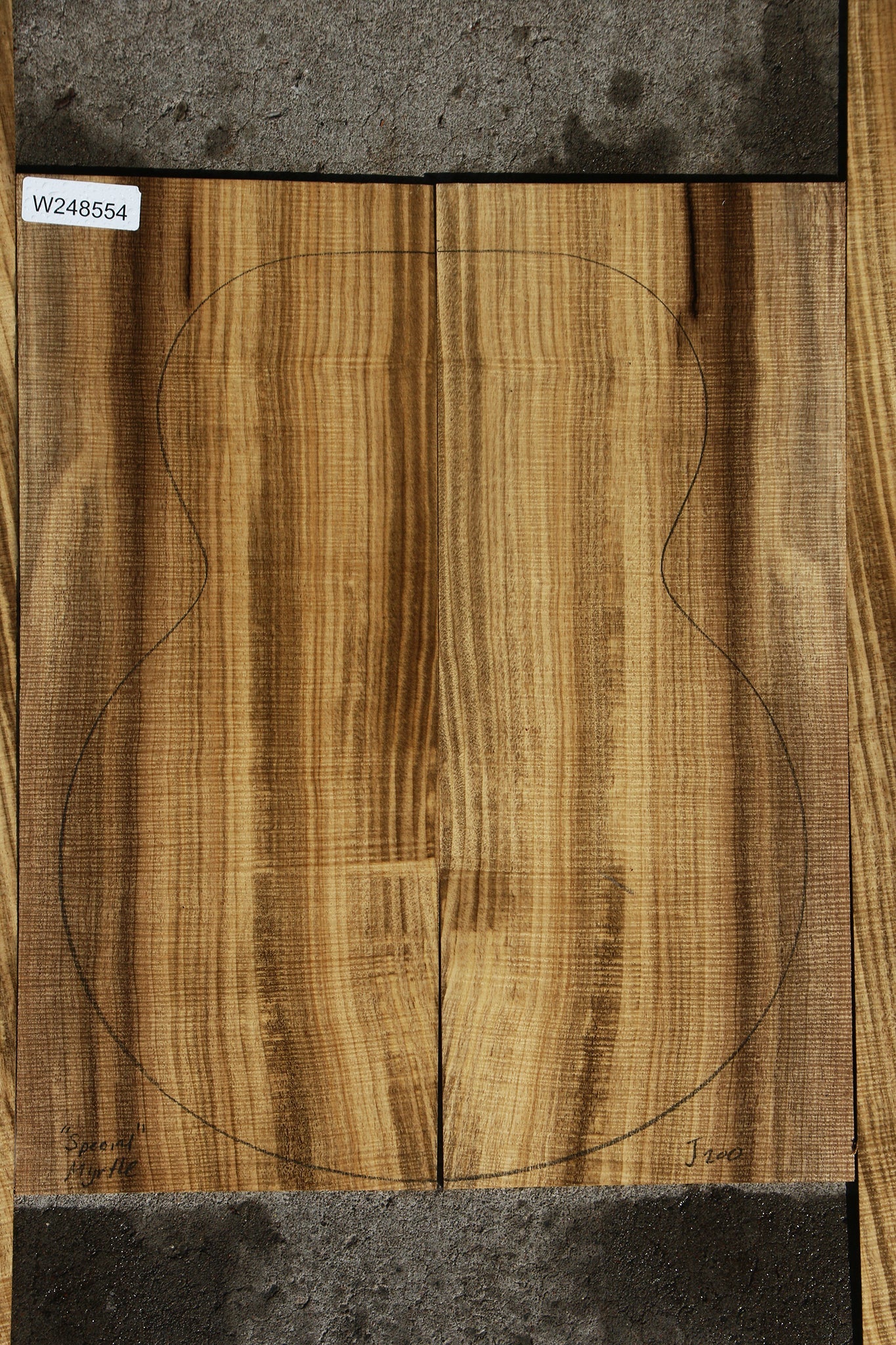 Special Grade Oregon Myrtle Jumbo Guitar Set
