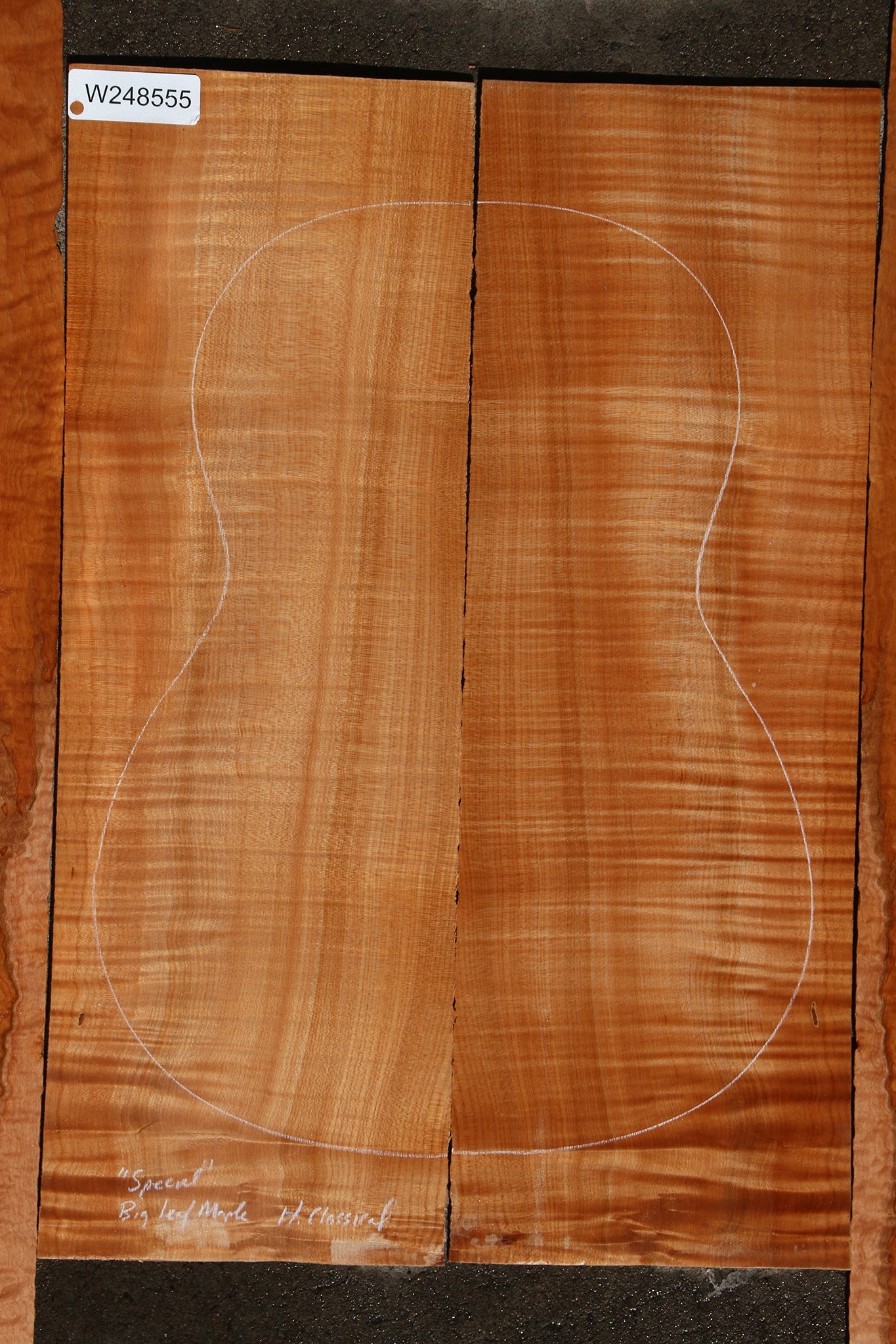 Special Grade Big Leaf Maple Hauser Classical Guitar Set