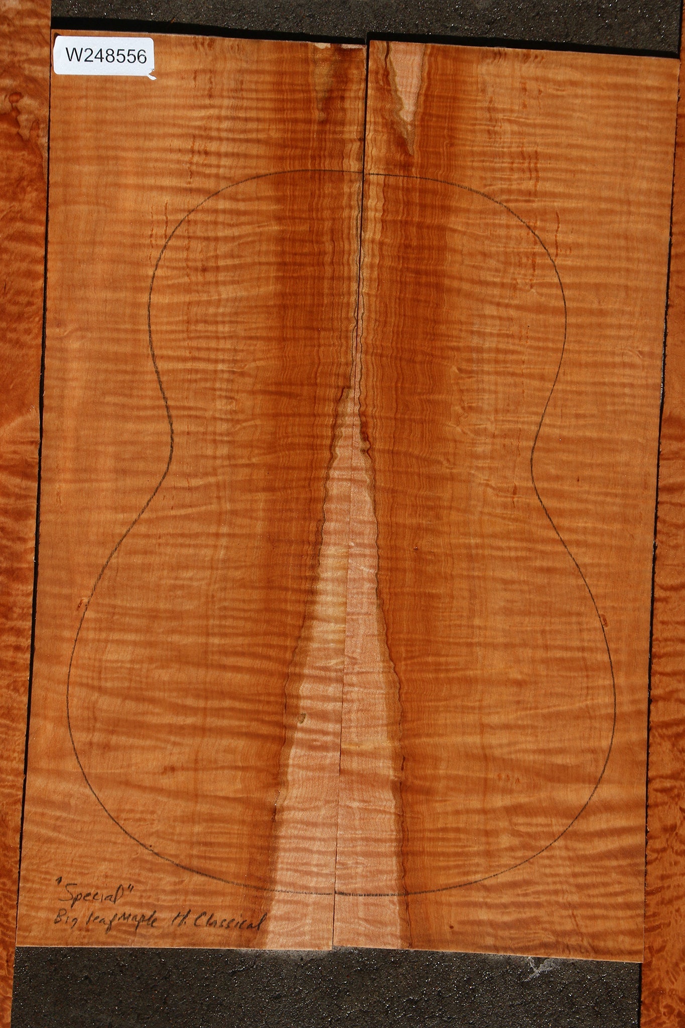 Special Grade Big Leaf Maple Hauser Classical Guitar Set