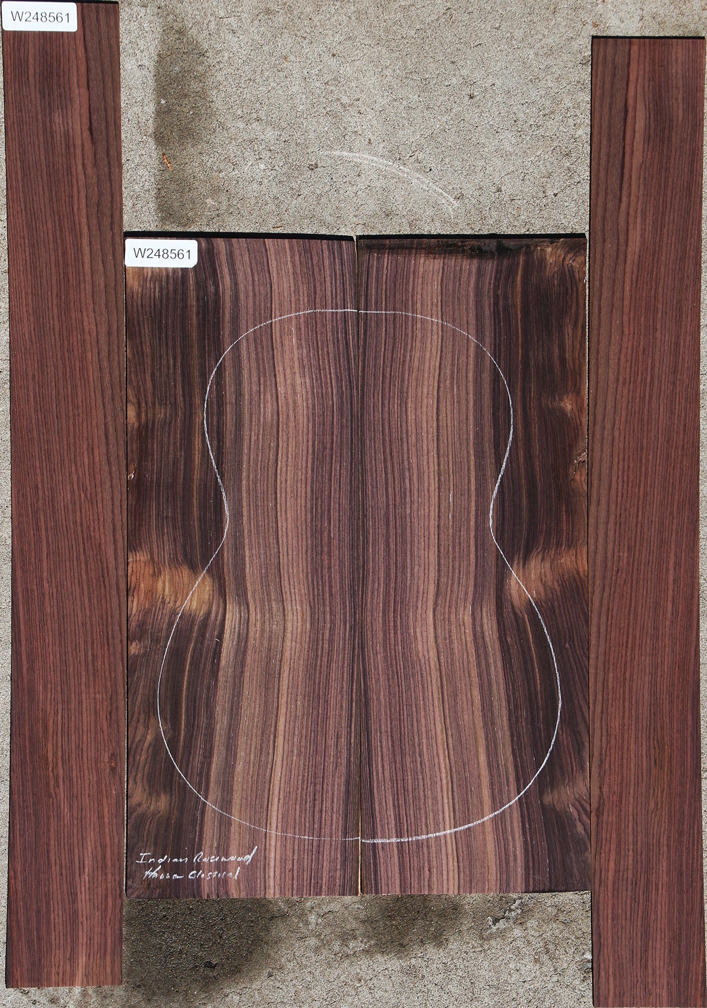 Old Growth East Indian Rosewood Classical Acoustic Guitar Set