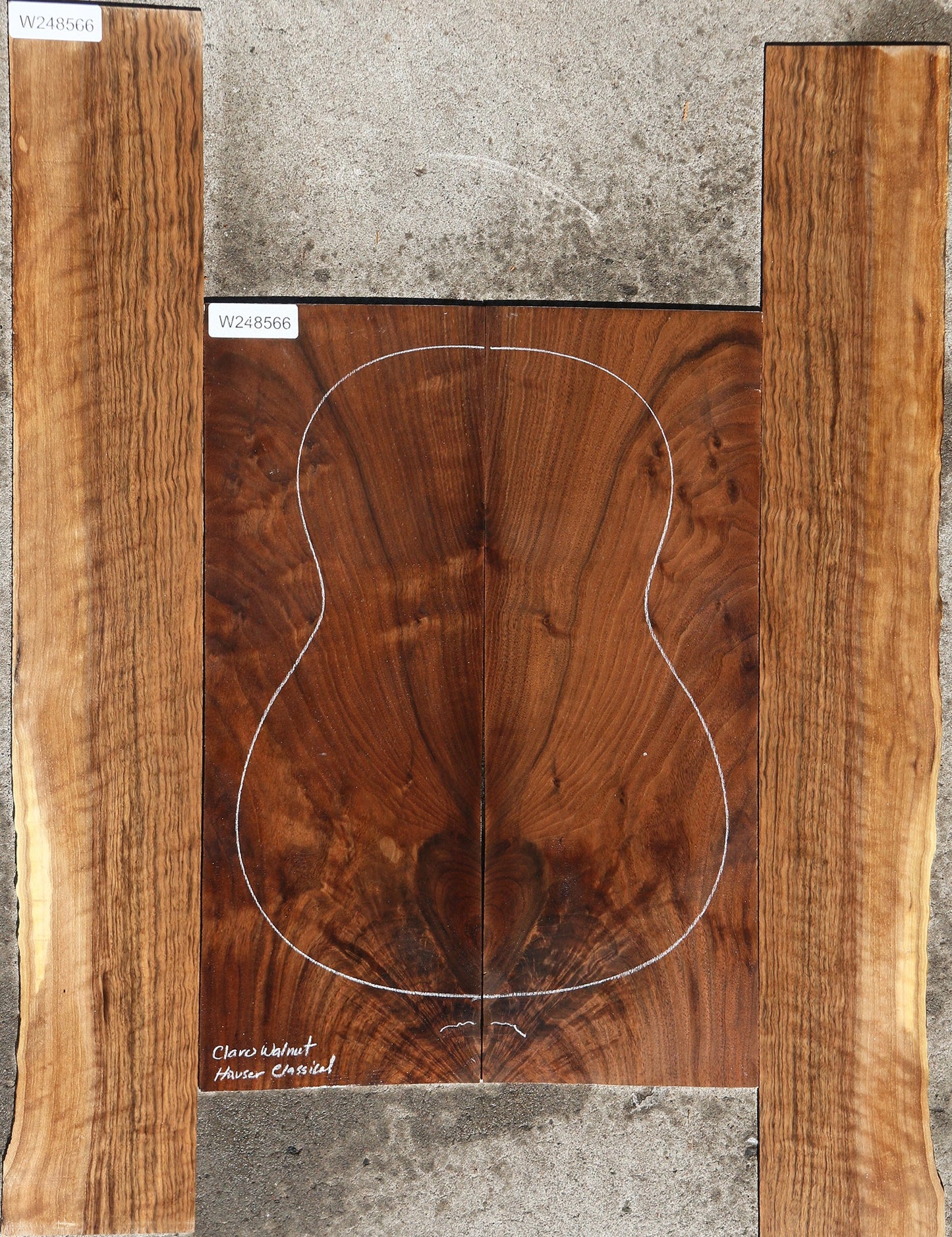 Claro Walnut Hauser Classical Guitar Set
