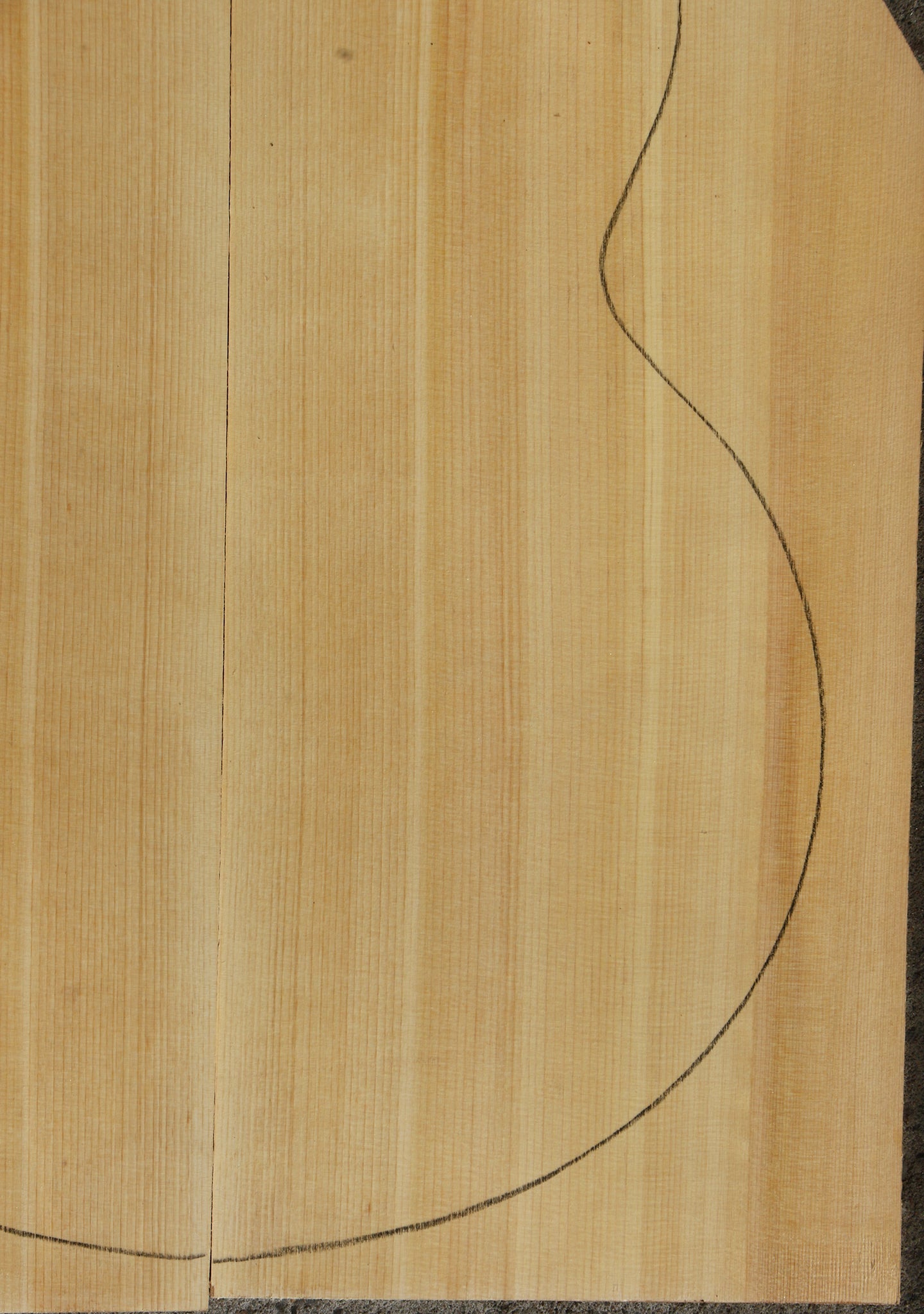 Port Orford Cedar Jumbo Guitar Back Set