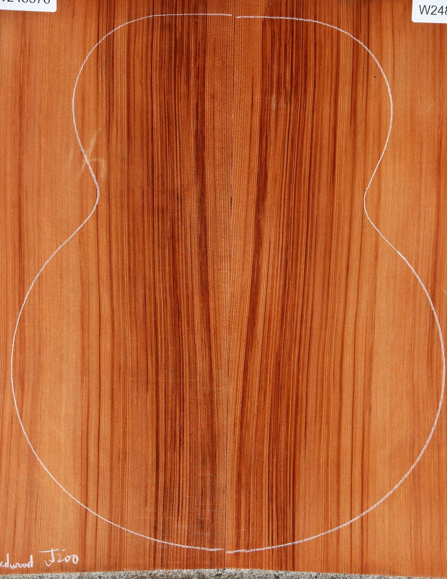 Redwood Jumbo Guitar Back Set