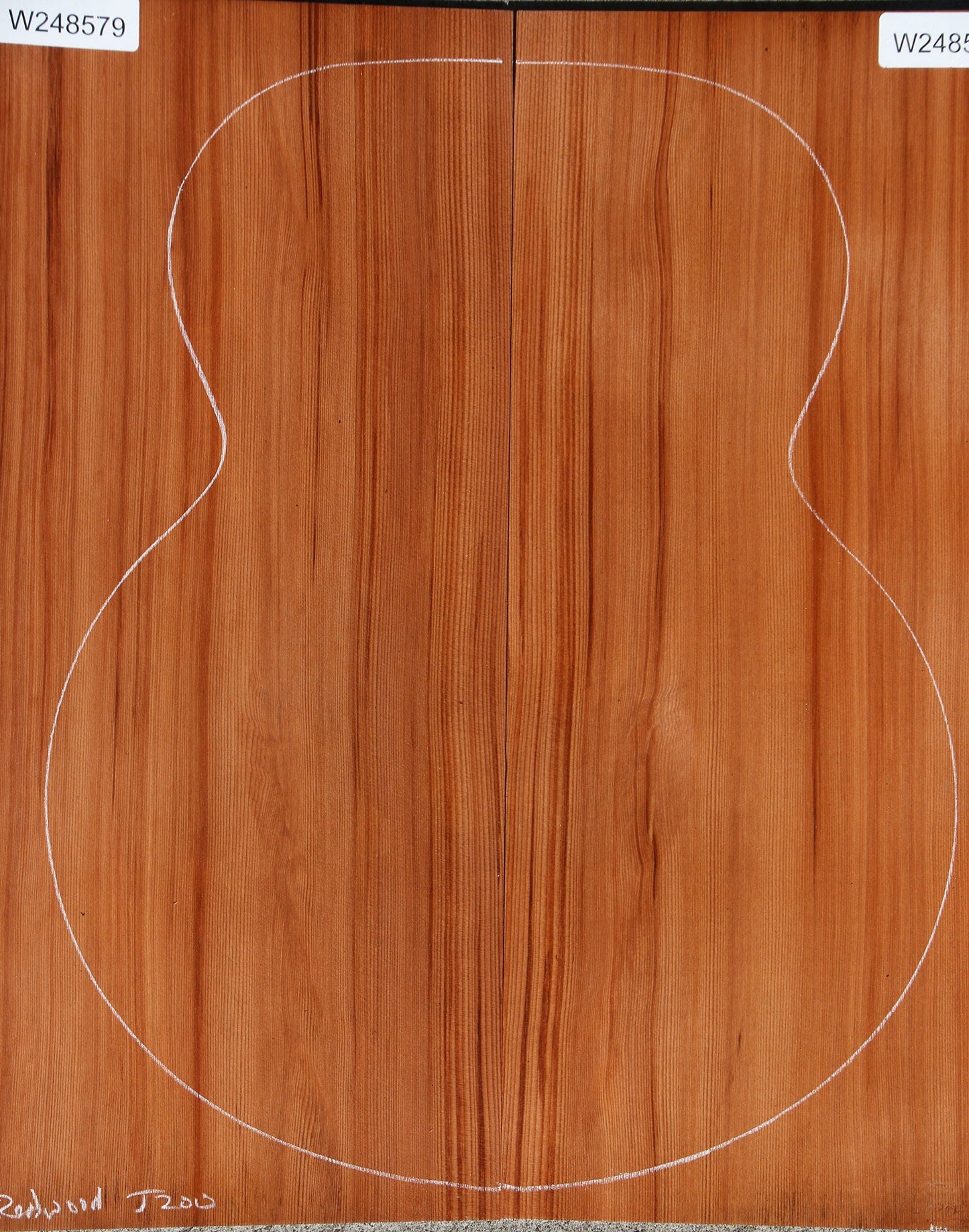 Redwood Jumbo Guitar Back Set
