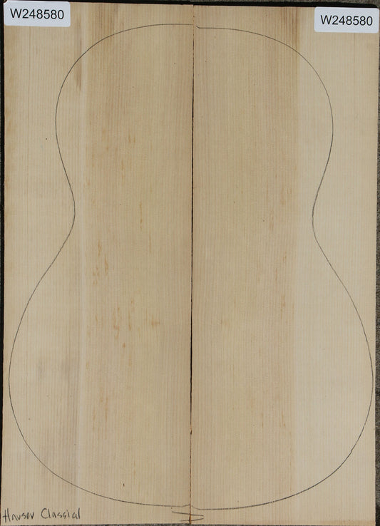 Port Orford Cedar Hauser Classical Guitar Back Set