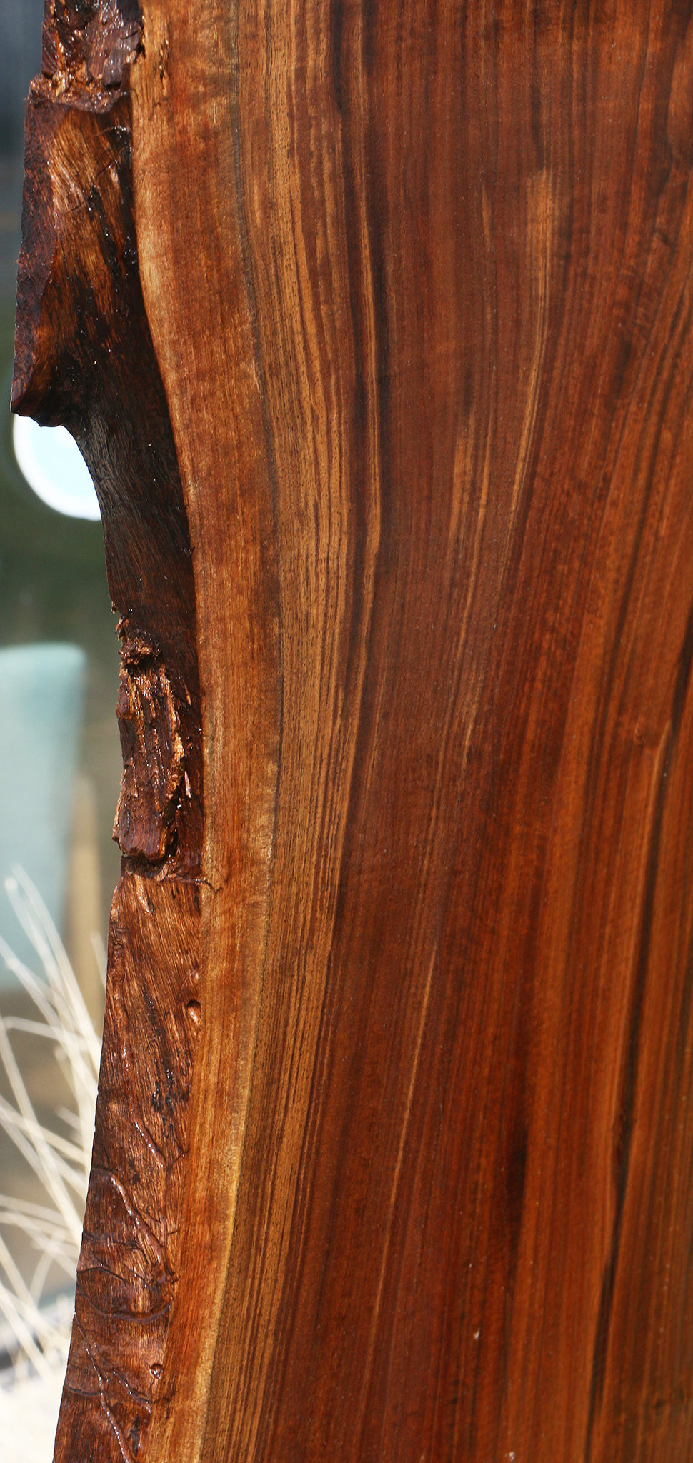 Extra Fancy Rustic Claro Walnut Live Edge Slab