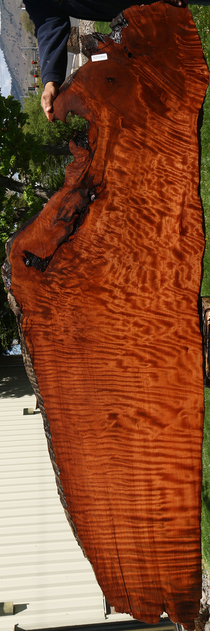 Extra Fancy Rustic Redwood Live Edge Slab