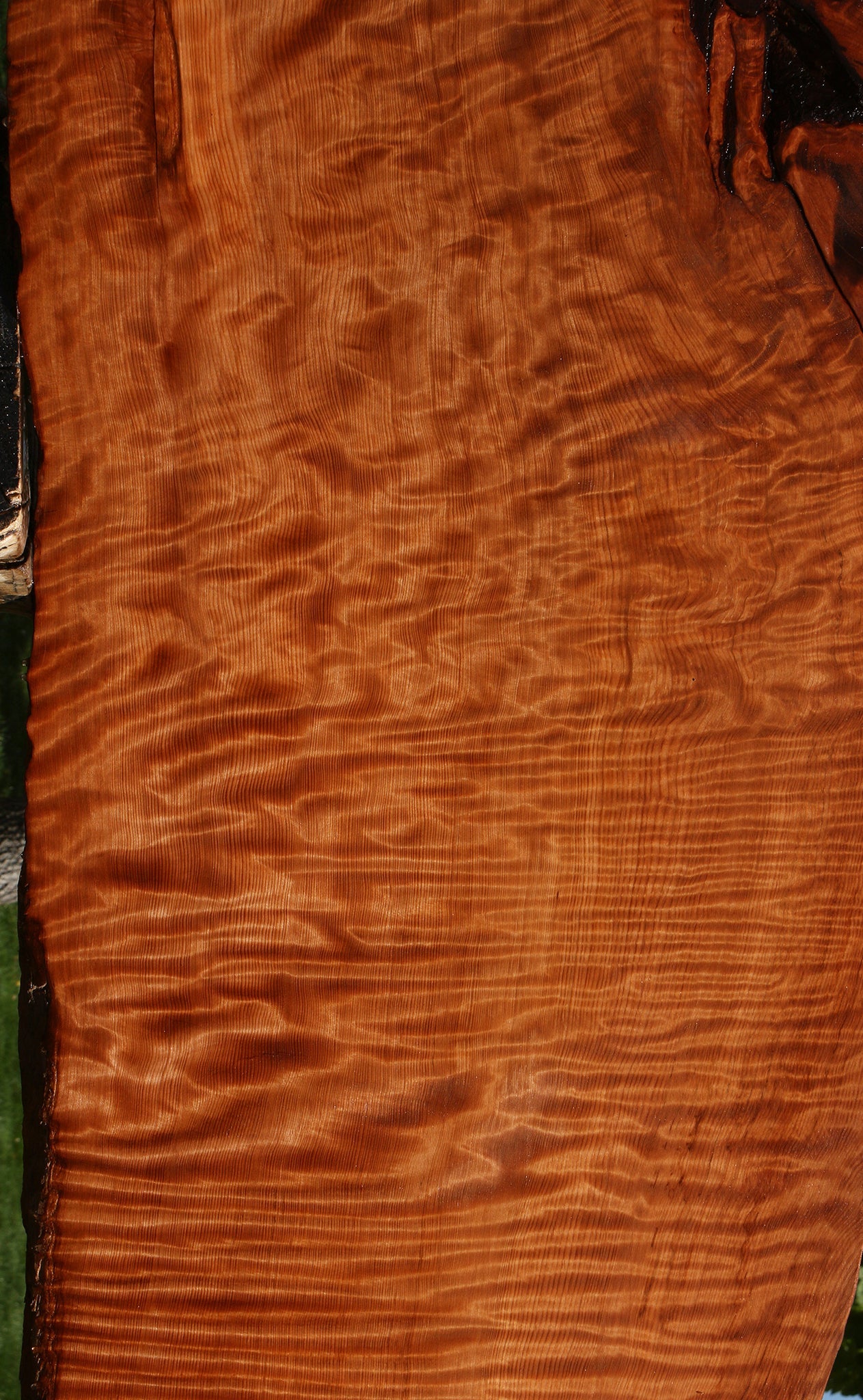 Extra Fancy Rustic Redwood Live Edge Slab