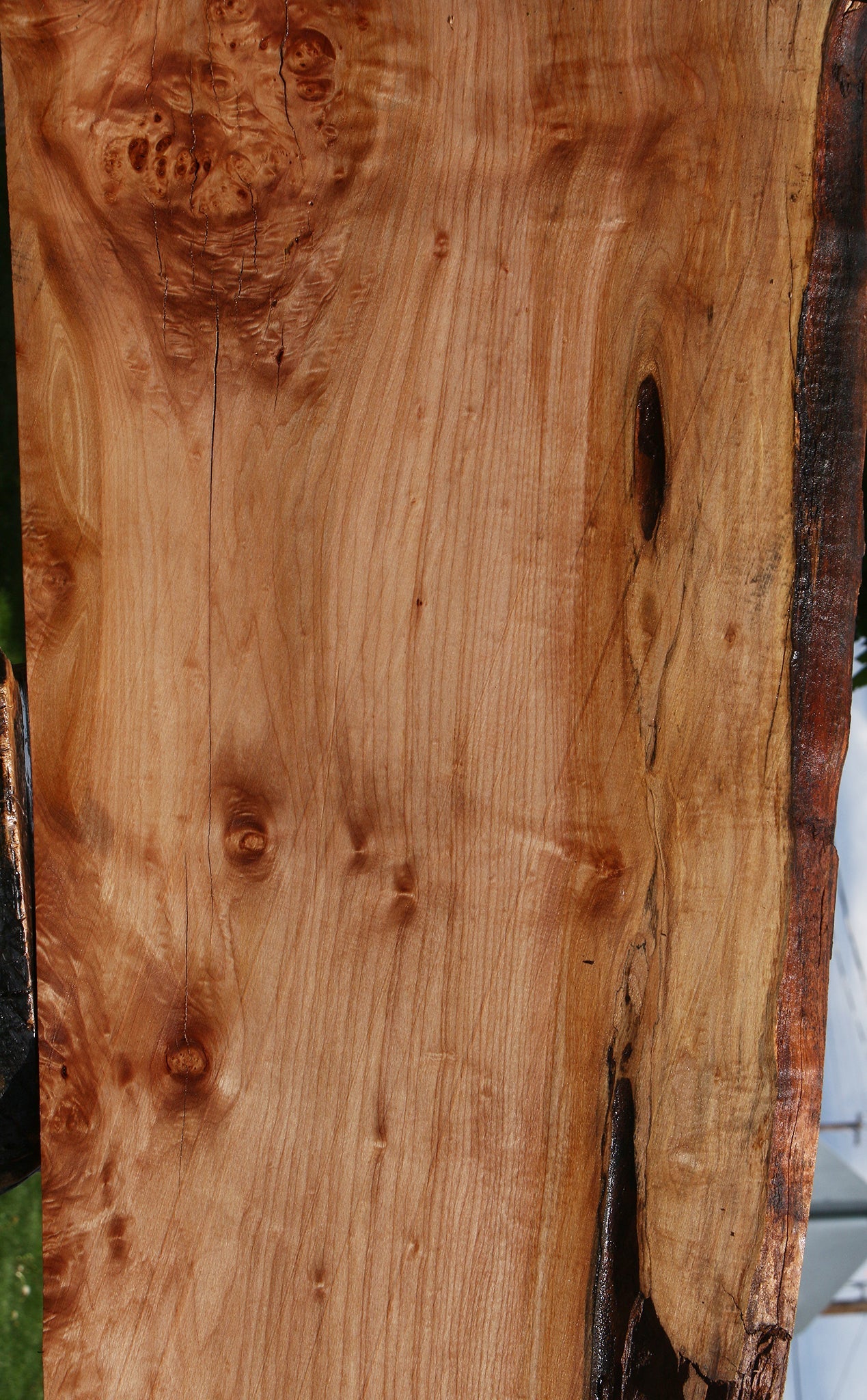 Figured Maple Live Edge Slab