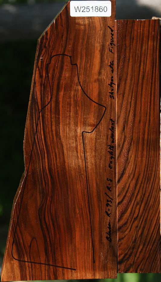 Figured English Walnut Forend and Butt Stock 2 Pack