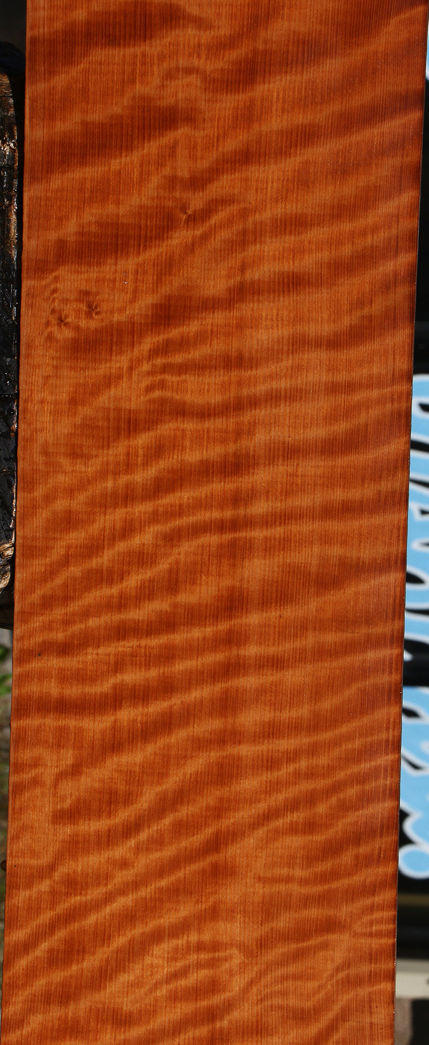 Extra Fancy Curly Quartersawn Redwood Instrument Lumber