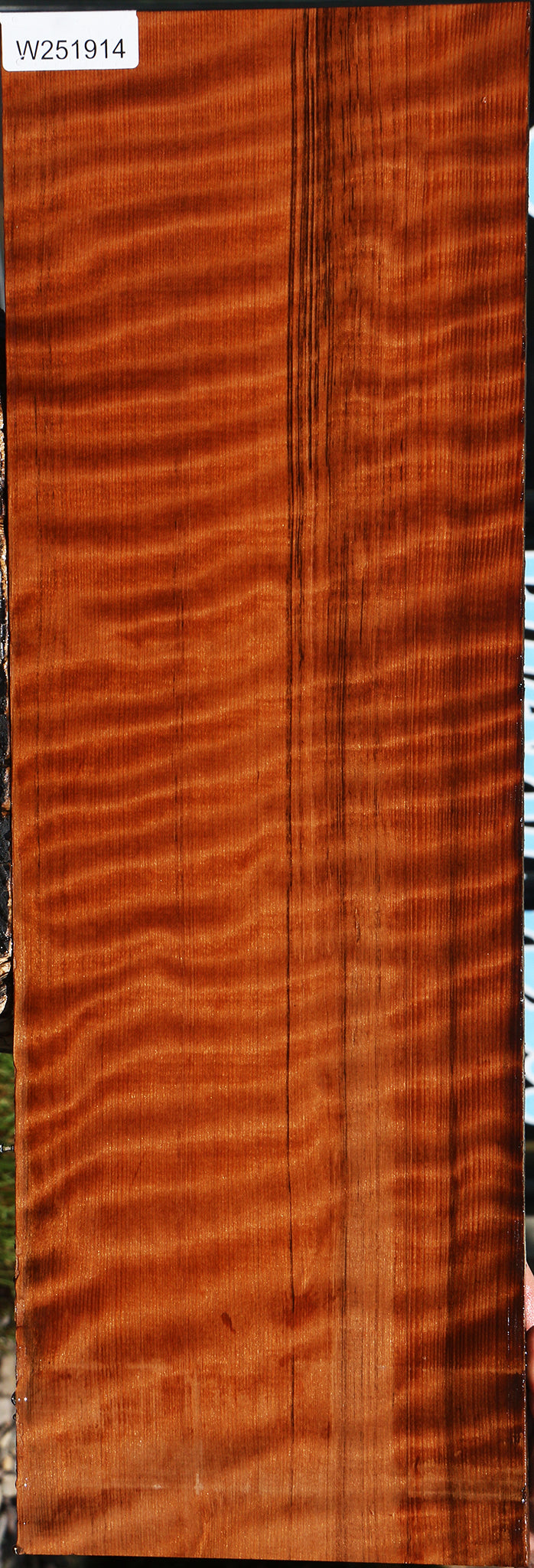 Extra Fancy Curly Quartersawn Redwood Instrument Lumber