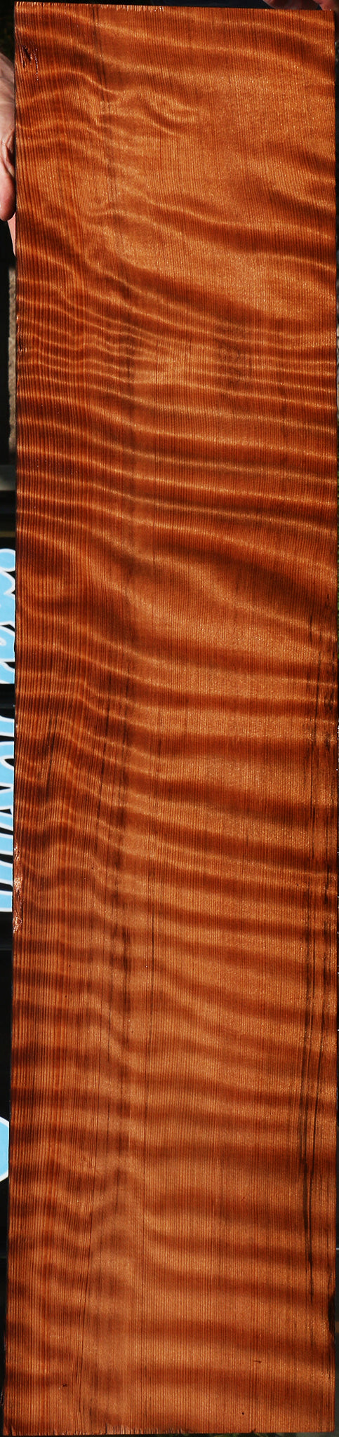 Extra Fancy Curly Quartersawn Redwood Instrument Lumber
