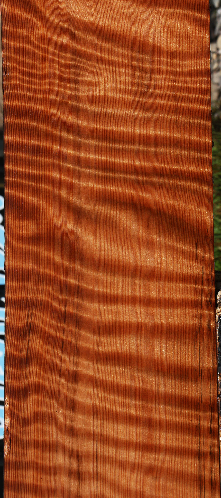 Extra Fancy Curly Quartersawn Redwood Instrument Lumber