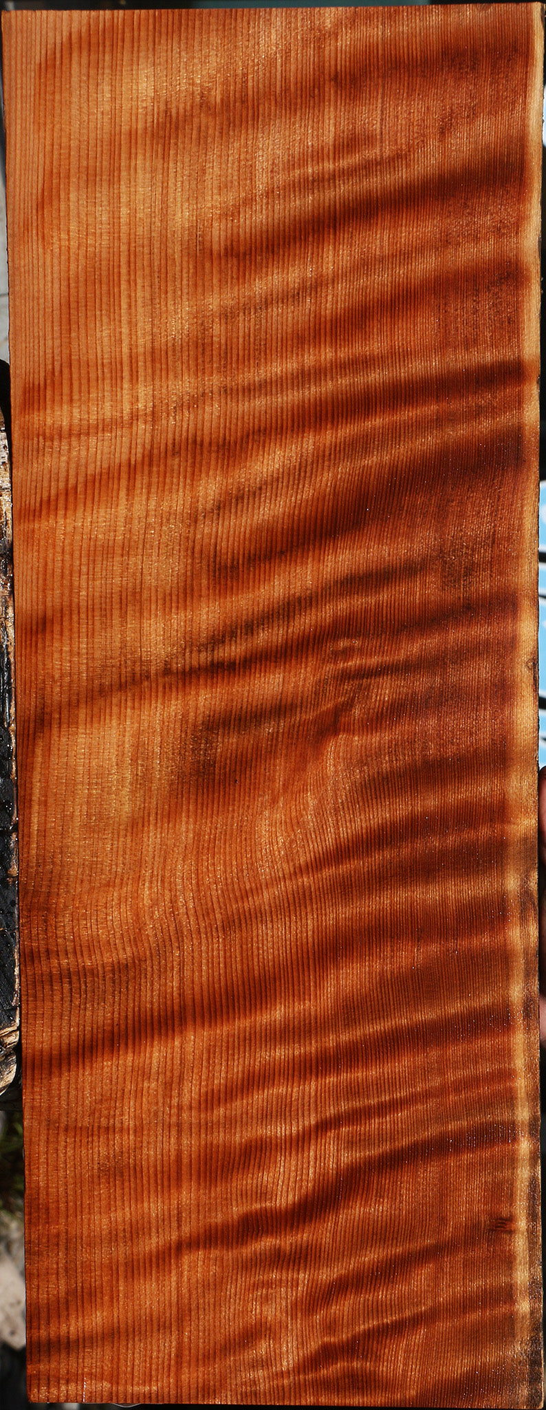 Extra Fancy Curly Quartersawn Redwood Lumber