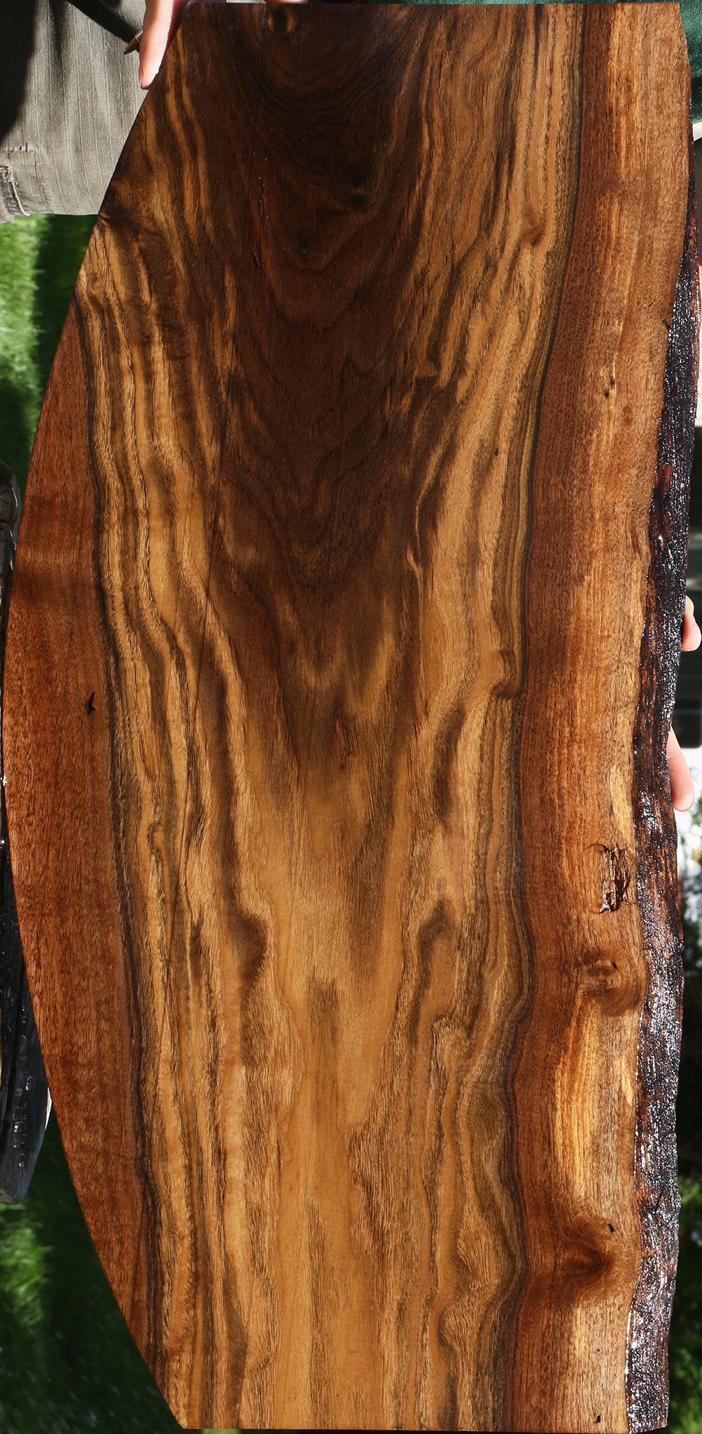Figured Claro Walnut Live Edge Lumber
