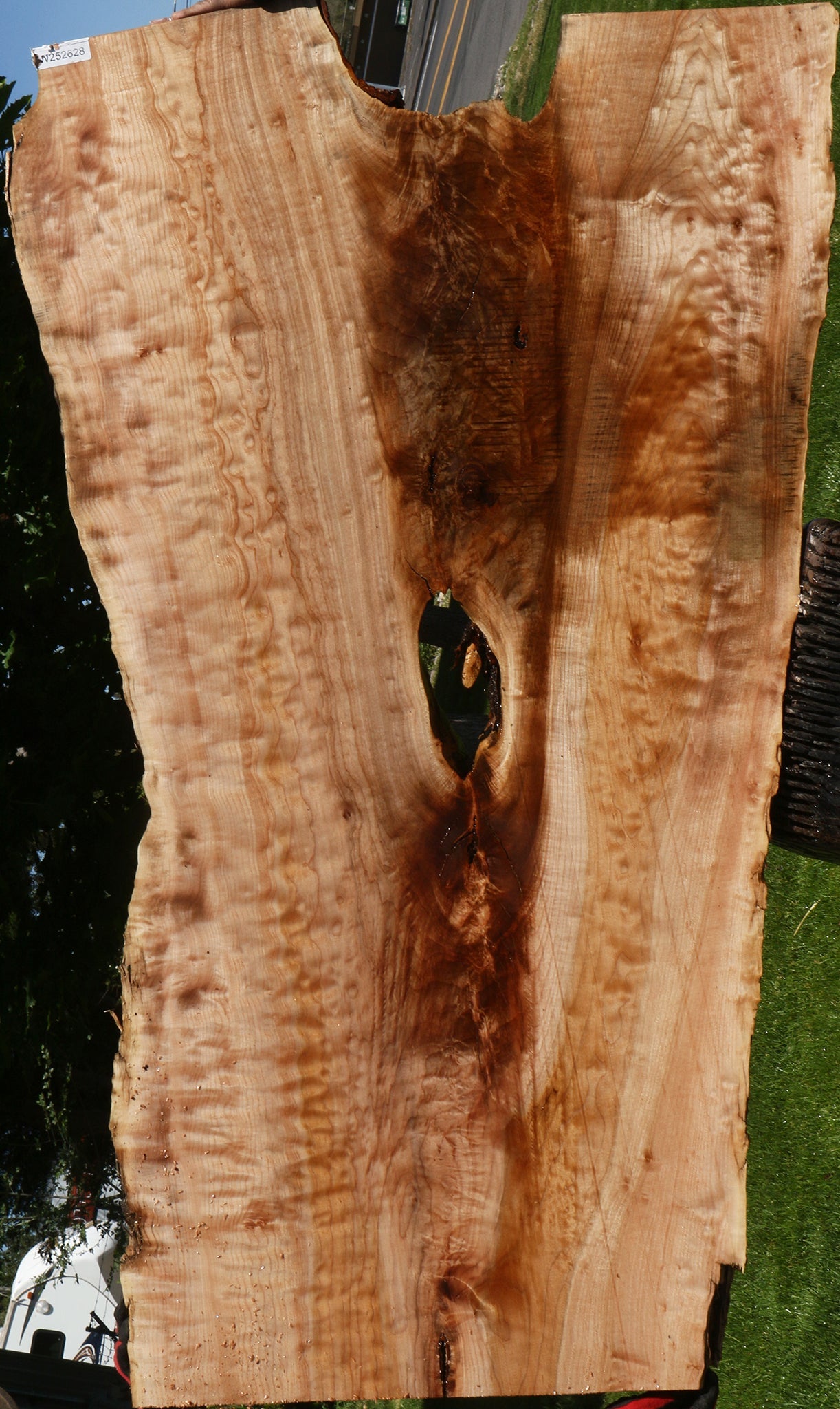 Extra Fancy Quilted Maple Live Edge Slab