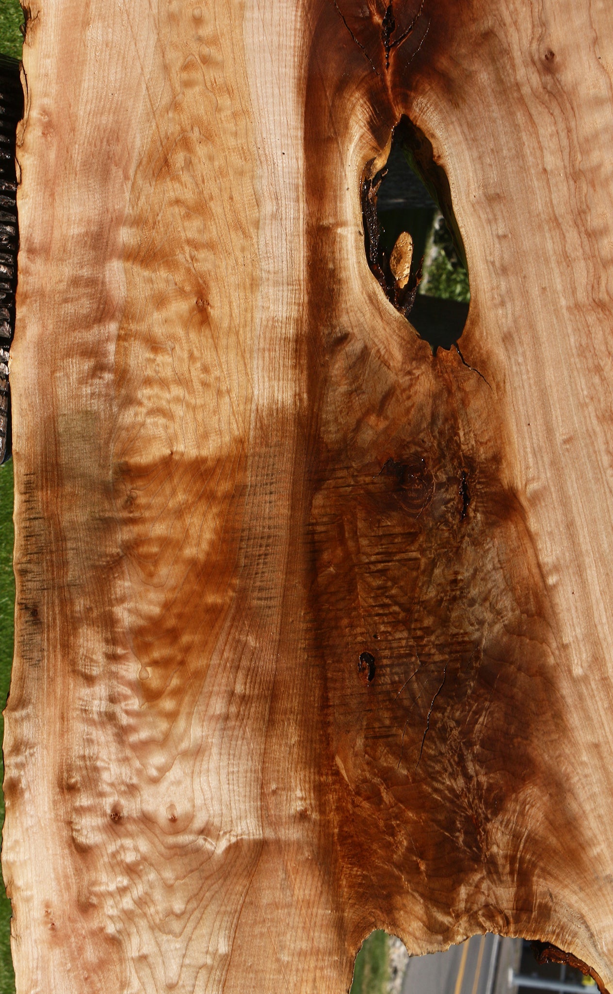 Extra Fancy Quilted Maple Live Edge Slab