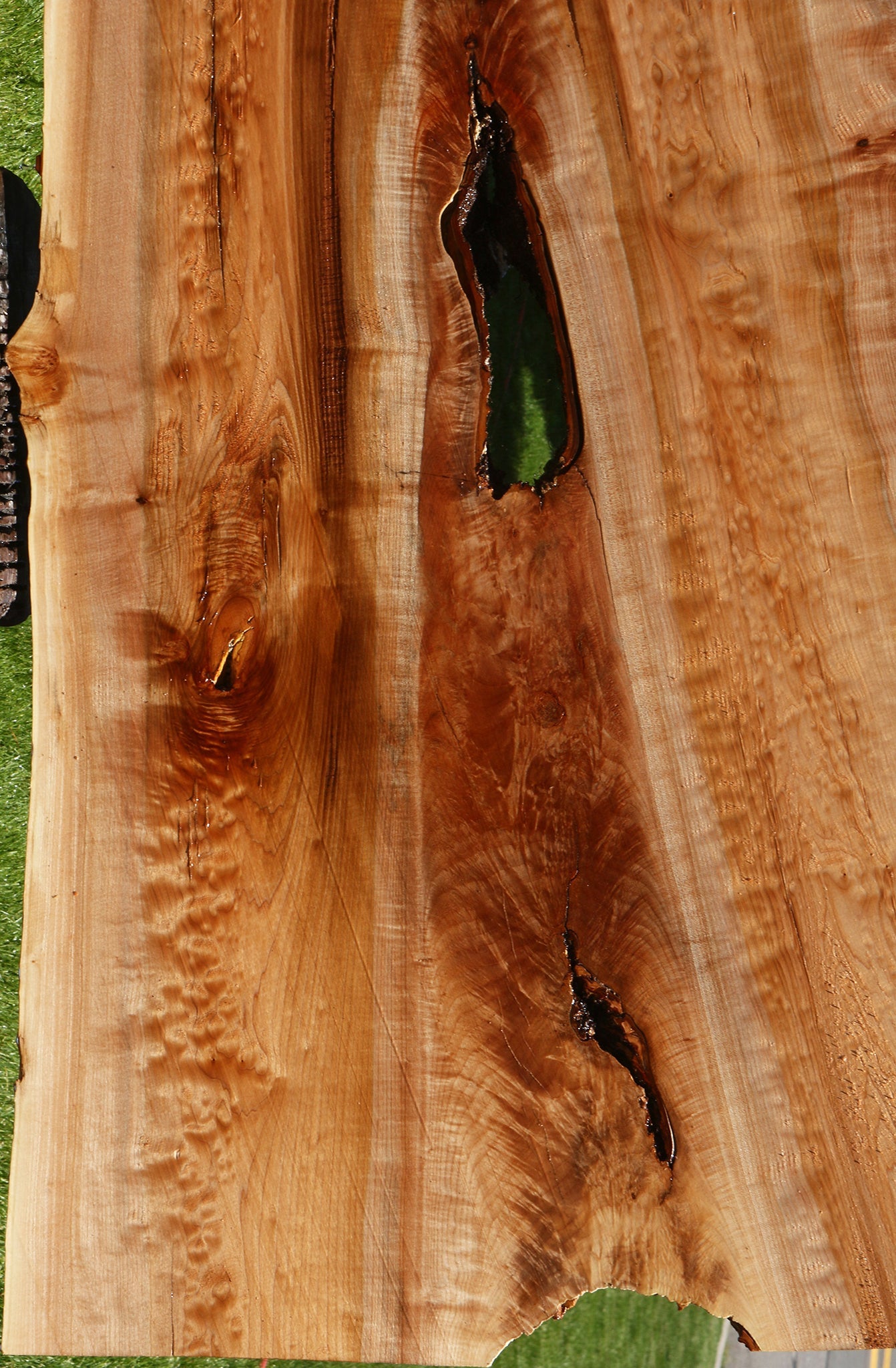 Extra Fancy Quilted Maple Live Edge Slab