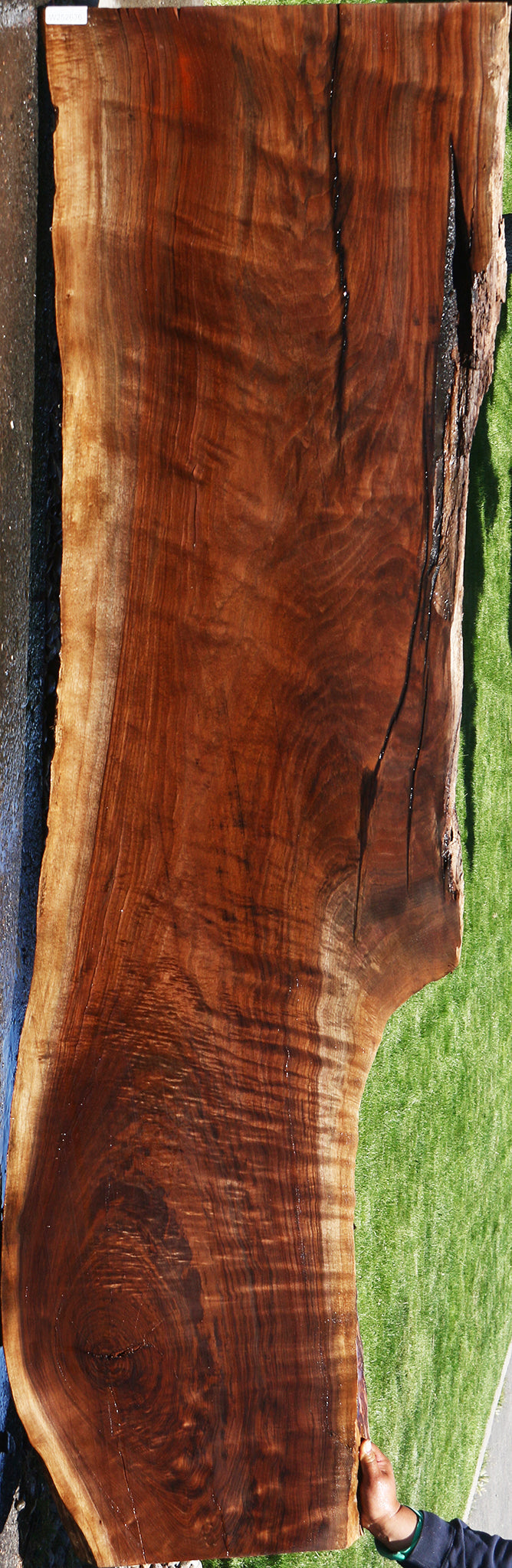 Extra Fancy Rustic Claro Walnut Live Edge Slab